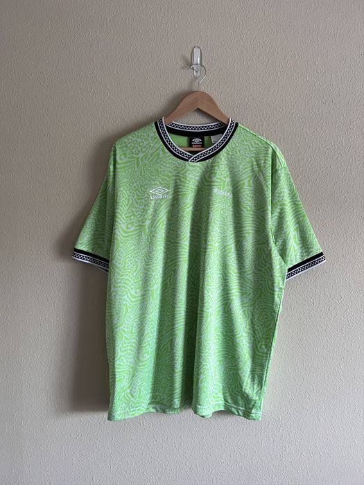 Supreme Supreme Umbro Jacquard Animal Print Soccer Jersey in Green