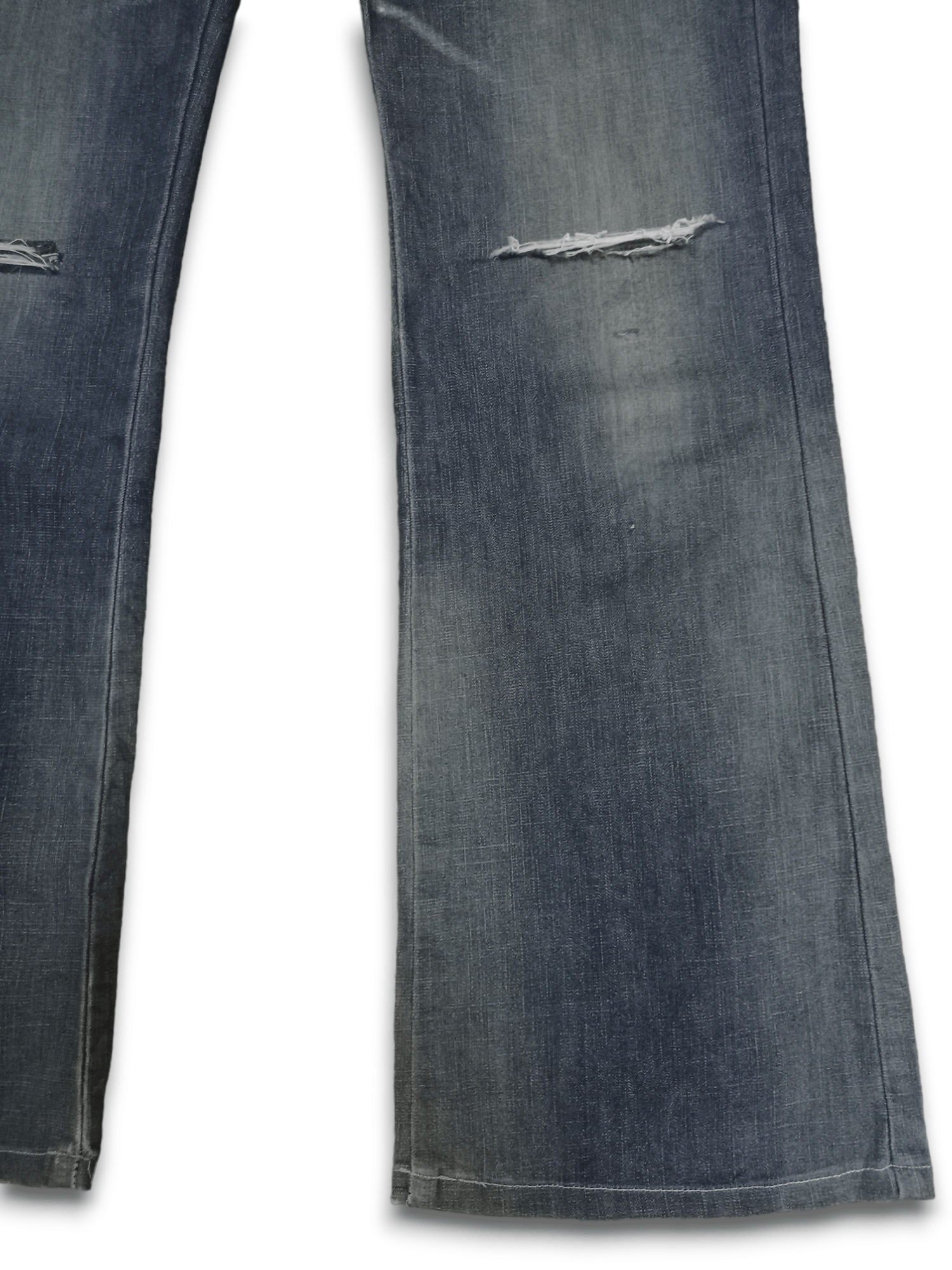 Japanese Brand Vintages Japanese Brand Distressed Flare Jeans Size US 29 - 7 Thumbnail