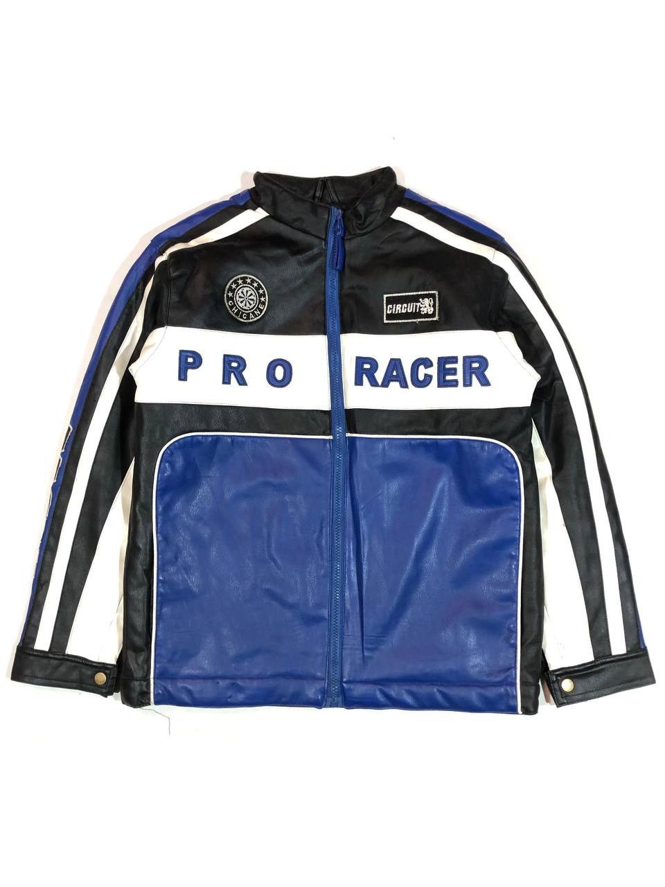 Image of Pro Racer Eco Leather Racing Moto Jacket, Men's (Size Small)