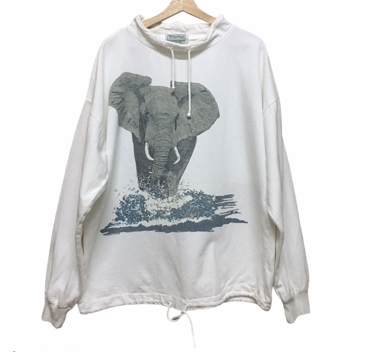 Vintage Vintage Elephant Graphic Oversize Sweatshirt Size US XXL / EU 58 / 5 - 1 Thumbnail
