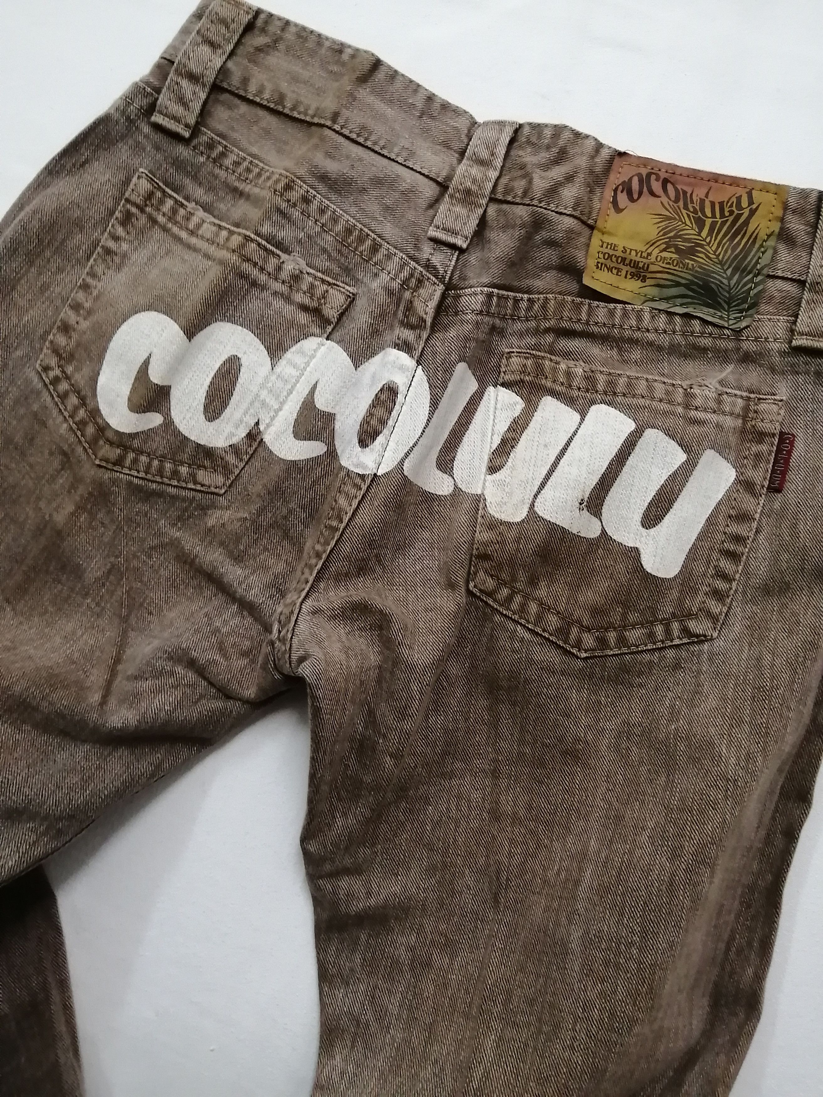 Japanese Brand Cocolulu Japanese Low Rise Back Painted Jeans Size US 30 / EU 46 - 6 Thumbnail