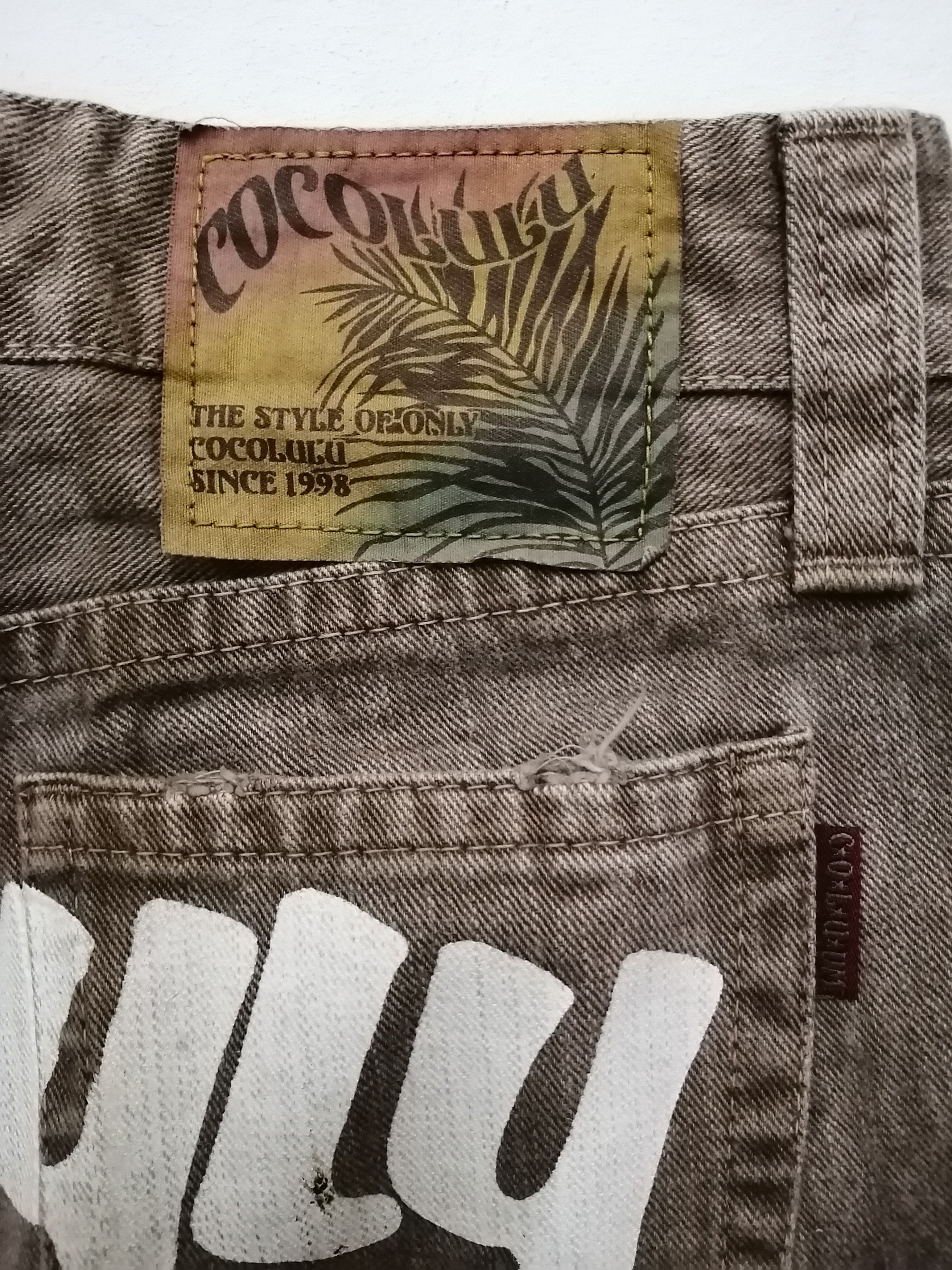 Japanese Brand Cocolulu Japanese Low Rise Back Painted Jeans Size US 30 / EU 46 - 5 Thumbnail