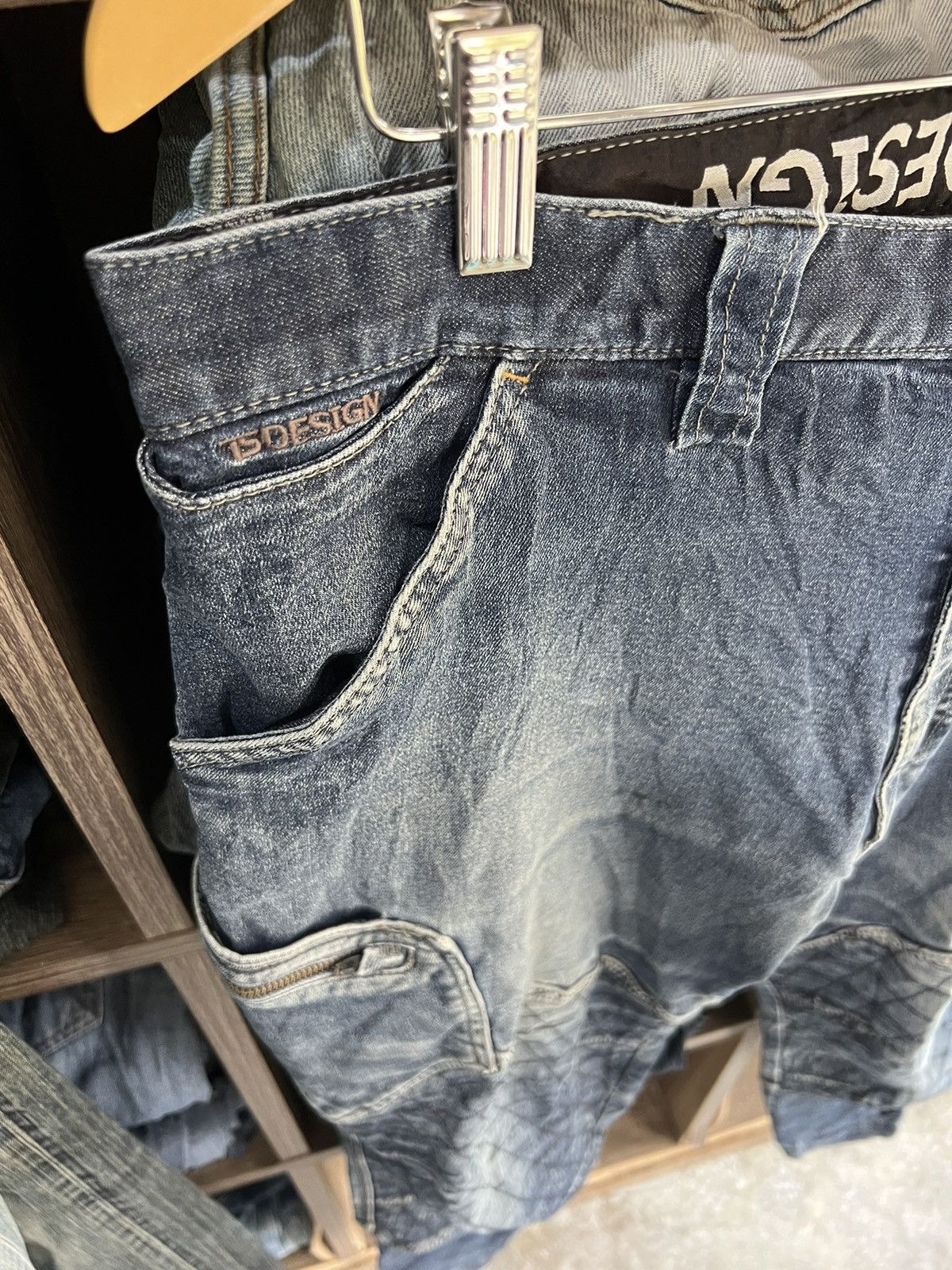 If Six Was Nine 🔥TS Design Double Knees Cargo Stretchable Denim Size US 40 / EU 56 - 9 Thumbnail