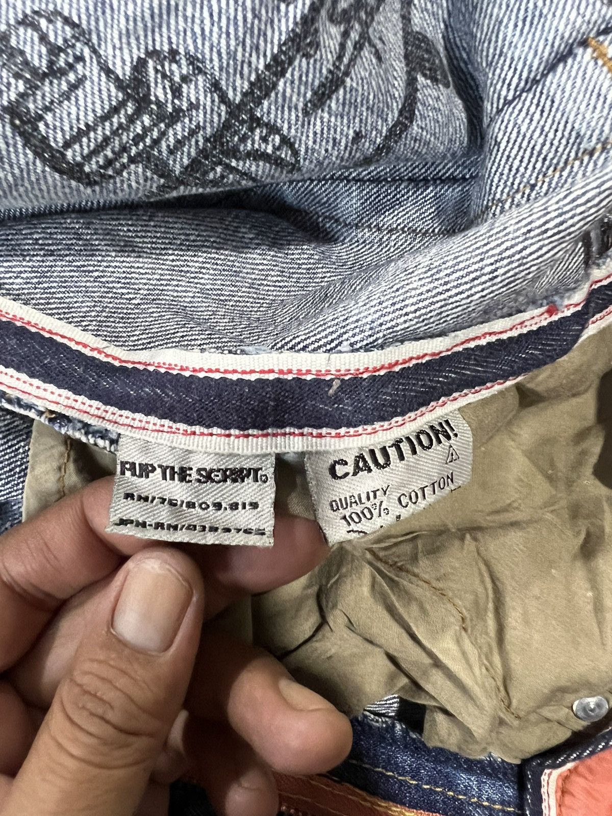 Other 🔥Rare Flip The Script Redline Selvedge Denim Size US 34 / EU 50 - 16 Thumbnail