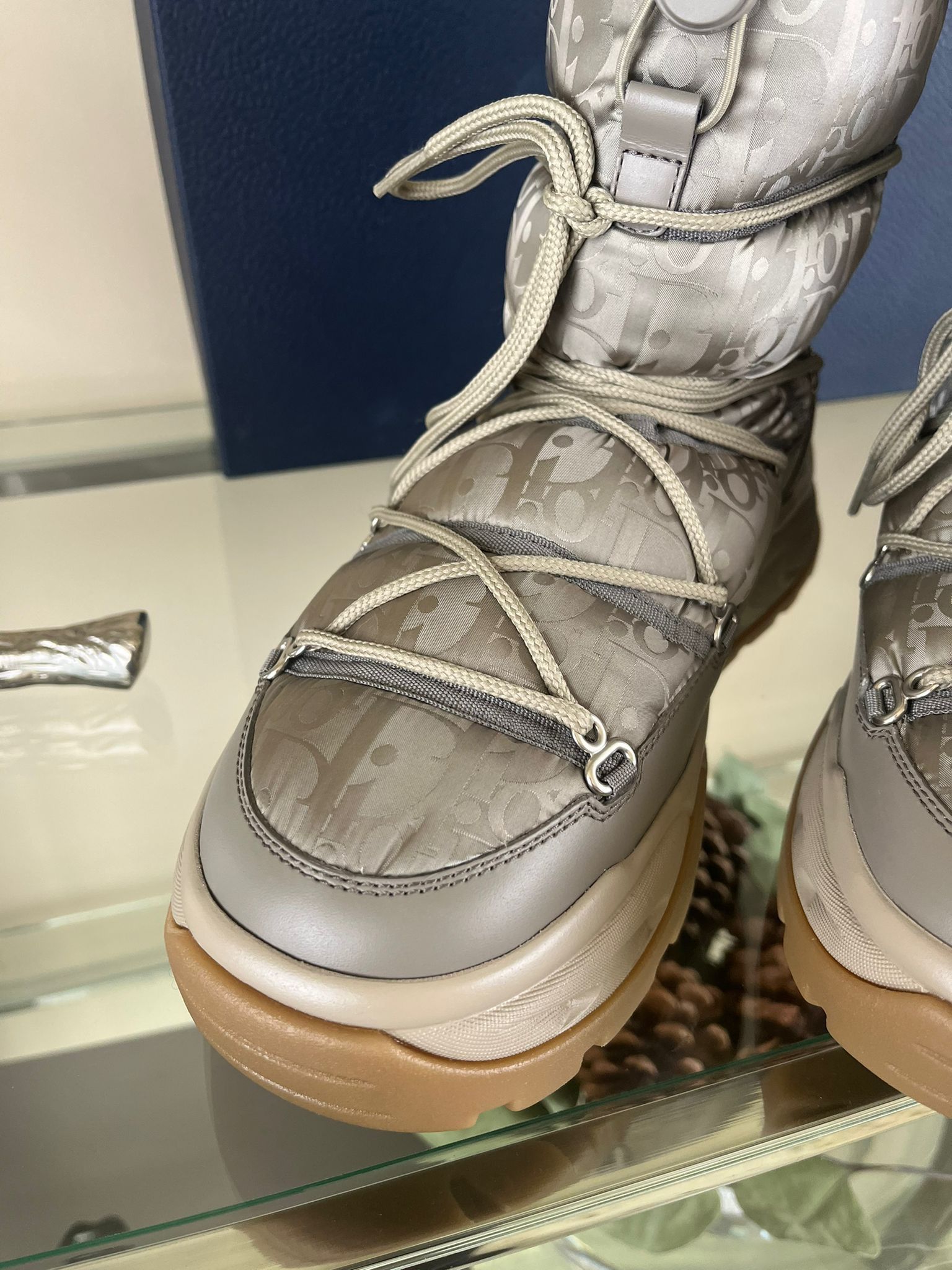 Dior Snow Boot High Dior Oblique in Beige Size US 11 / EU 44 - 11 Thumbnail