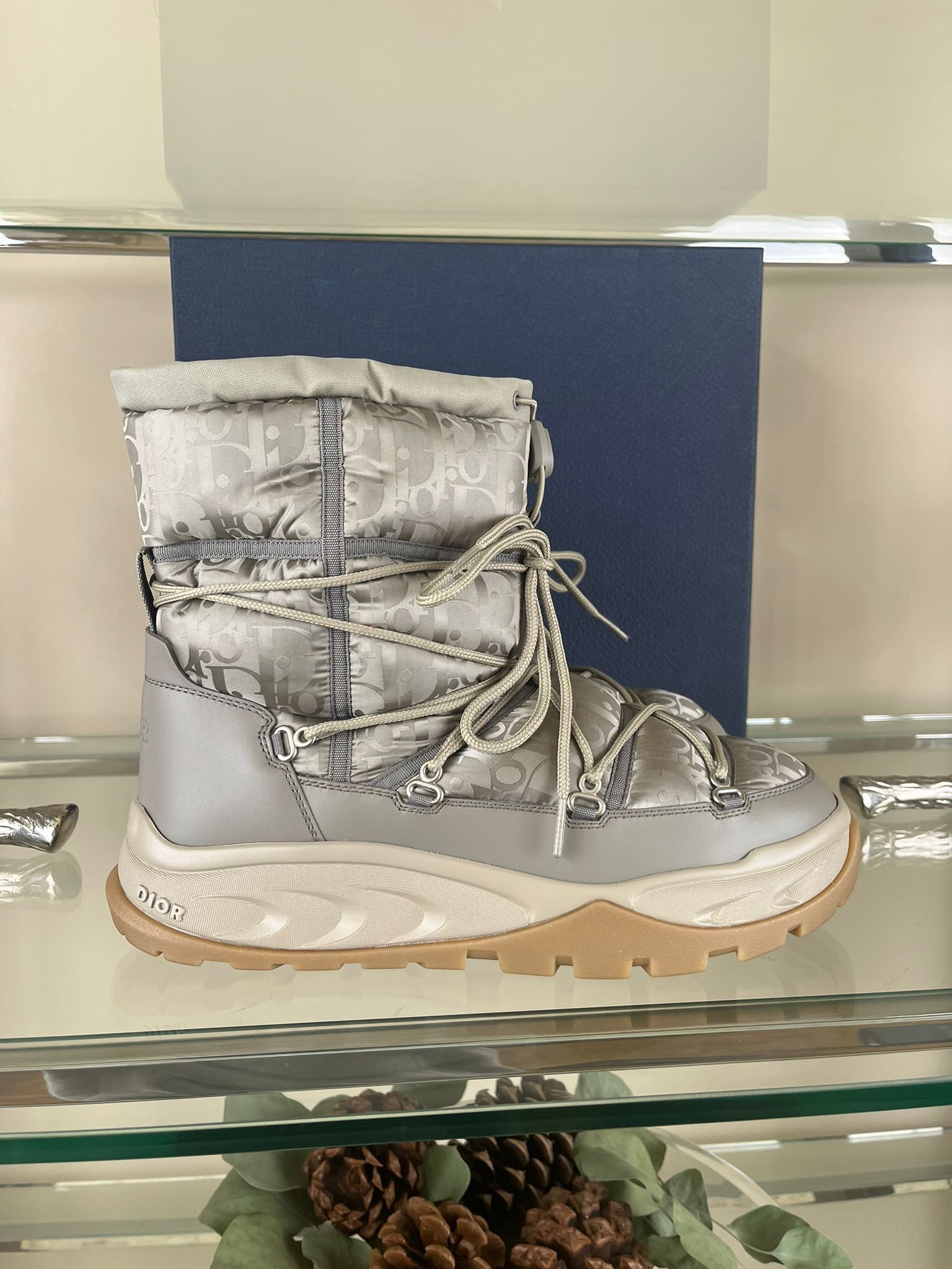 Dior Snow Boot High Dior Oblique in Beige Size US 11 / EU 44 - 15 Thumbnail
