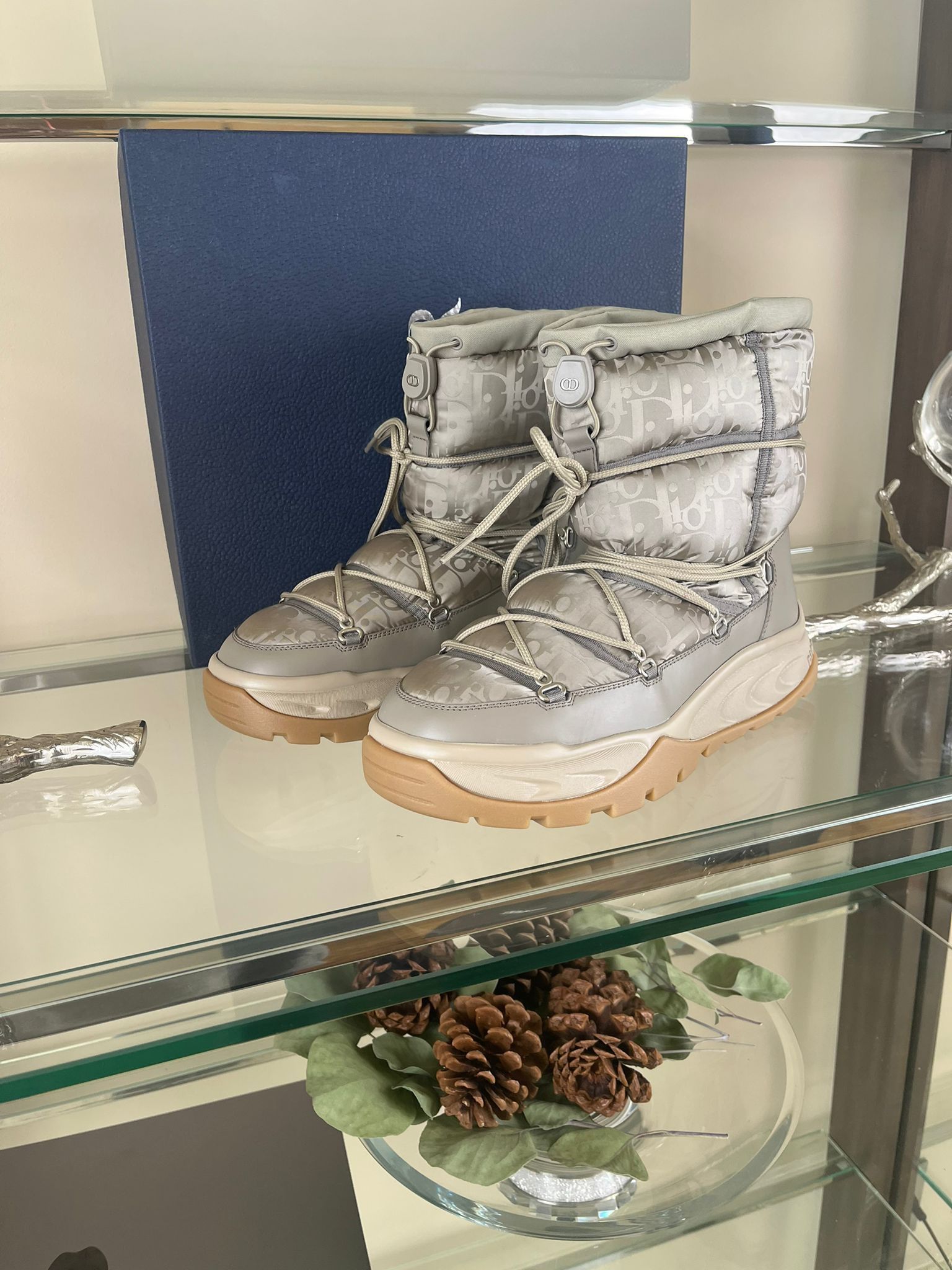 Dior Snow Boot High Dior Oblique in Beige Size US 11 / EU 44 - 7 Thumbnail