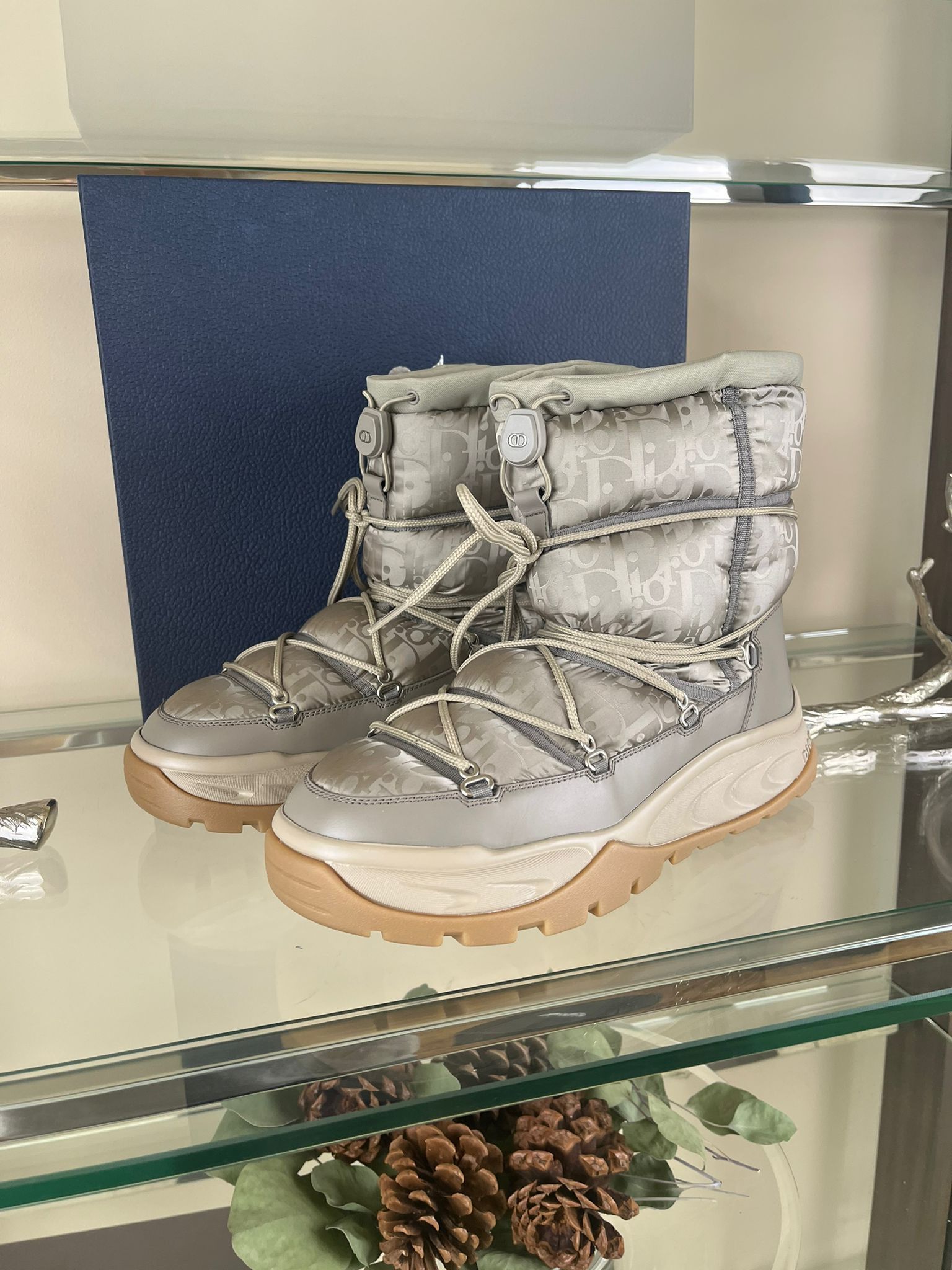 Dior Snow Boot High Dior Oblique in Beige Size US 11 / EU 44 - 4 Thumbnail