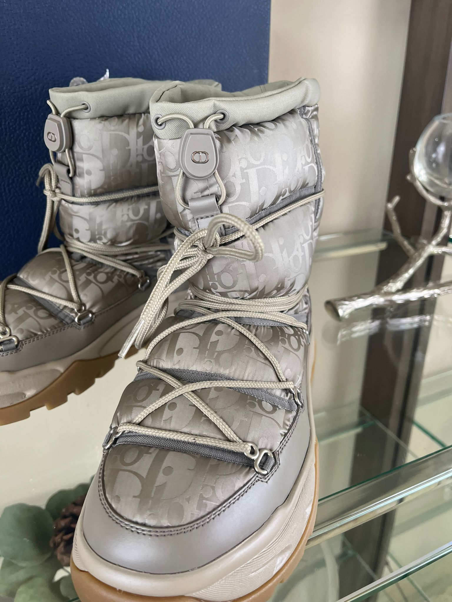 Dior Snow Boot High Dior Oblique in Beige Size US 11 / EU 44 - 9 Thumbnail