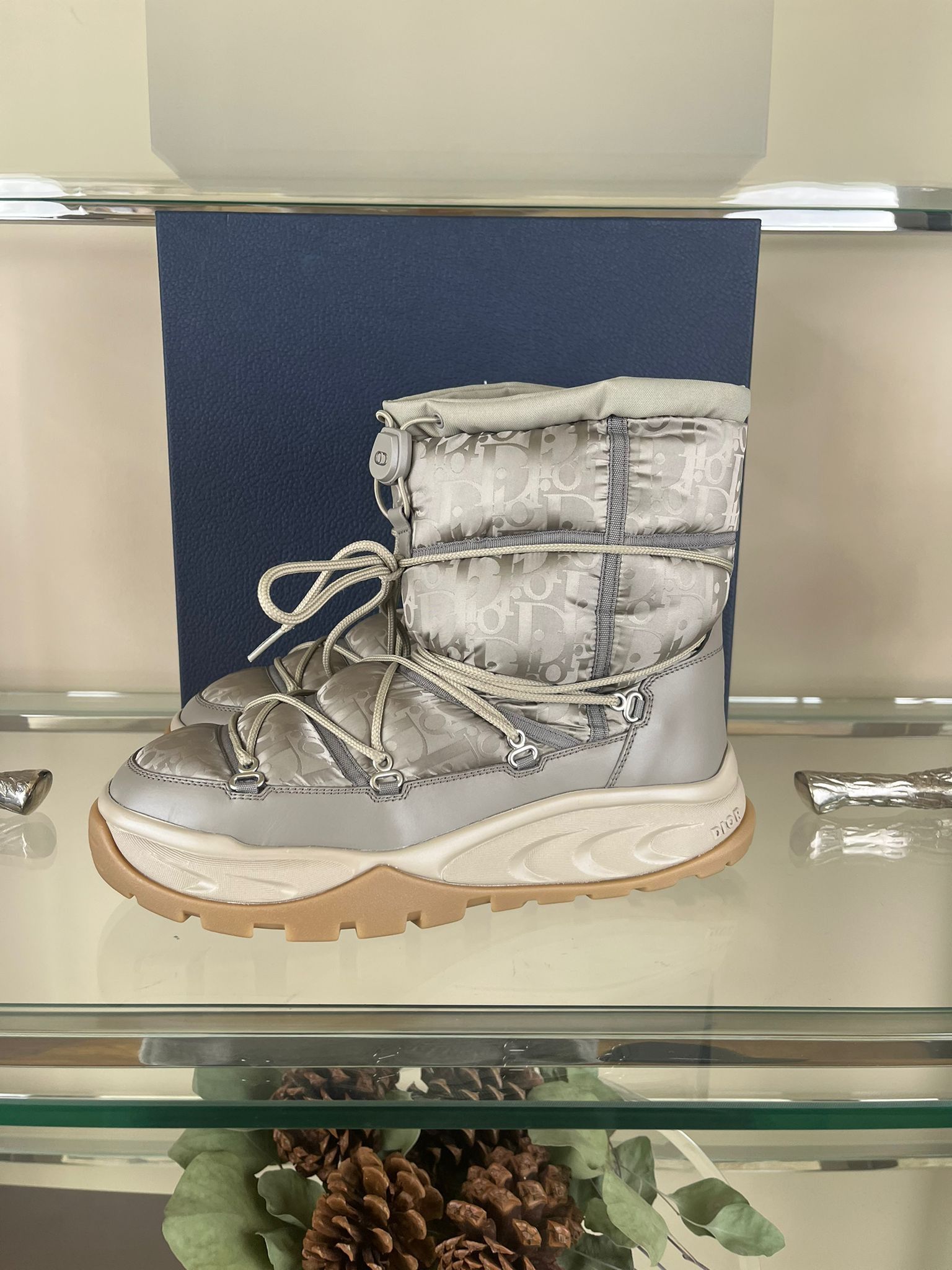 Dior Snow Boot High Dior Oblique in Beige Size US 11 / EU 44 - 13 Thumbnail