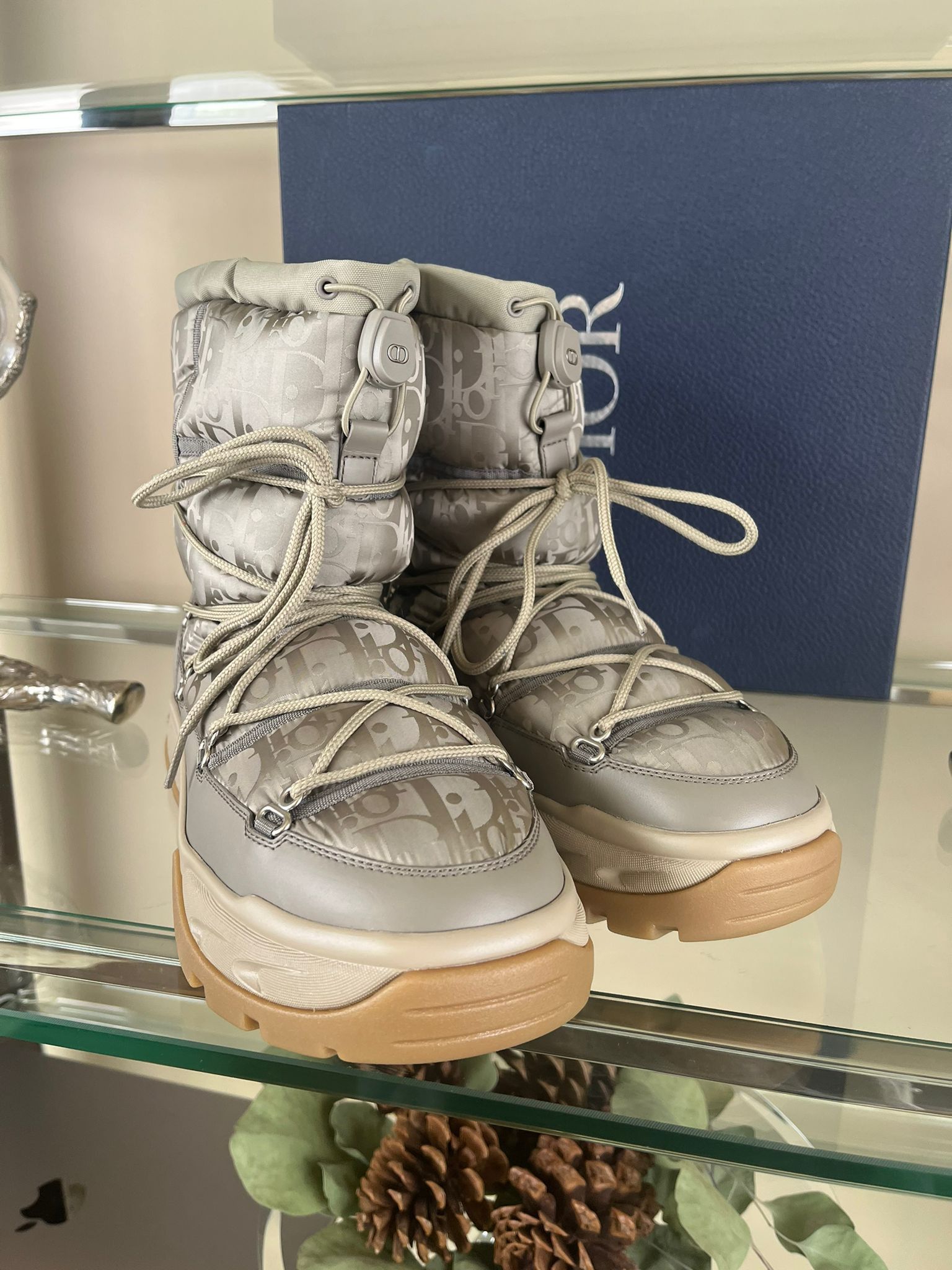 Dior Snow Boot High Dior Oblique in Beige Size US 11 / EU 44 - 18 Thumbnail