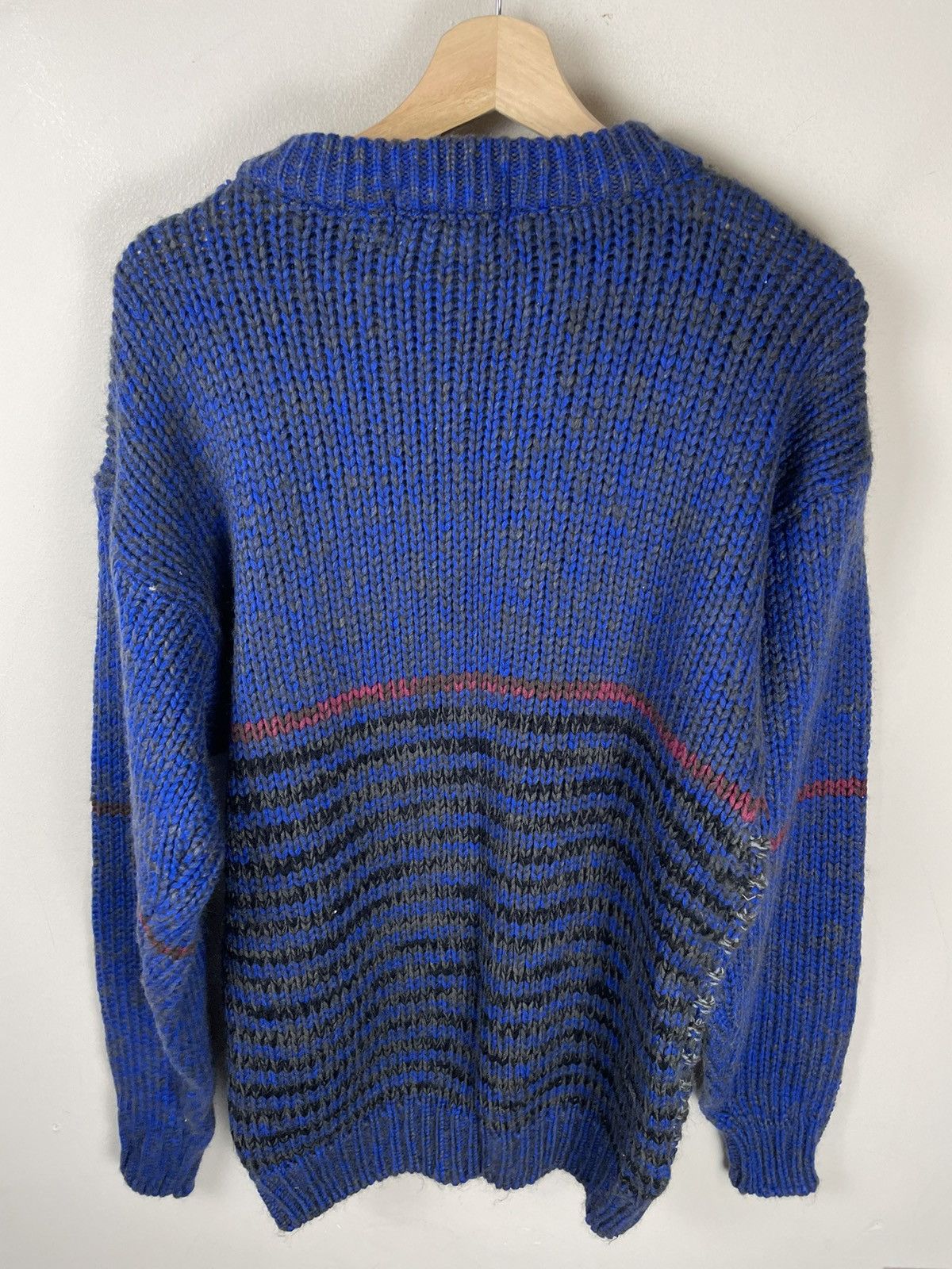 Vintage Vintage Lapis Pyramidal Knit Sweater Size US XL / EU 56 / 4 - 3 Thumbnail
