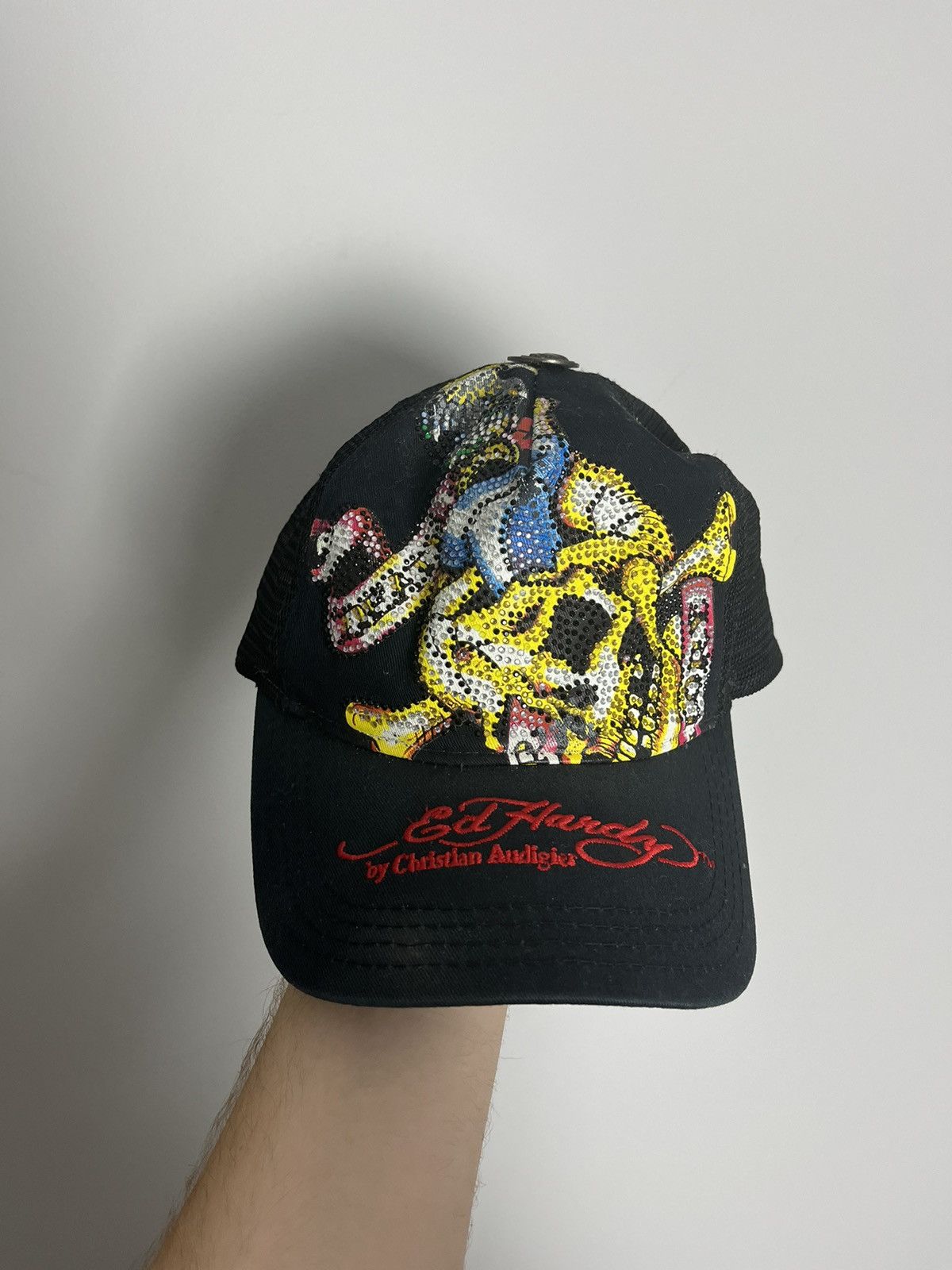 Ed Hardy × Vintage Ed hardy trucker hat Size ONE SIZE - 1 Thumbnail