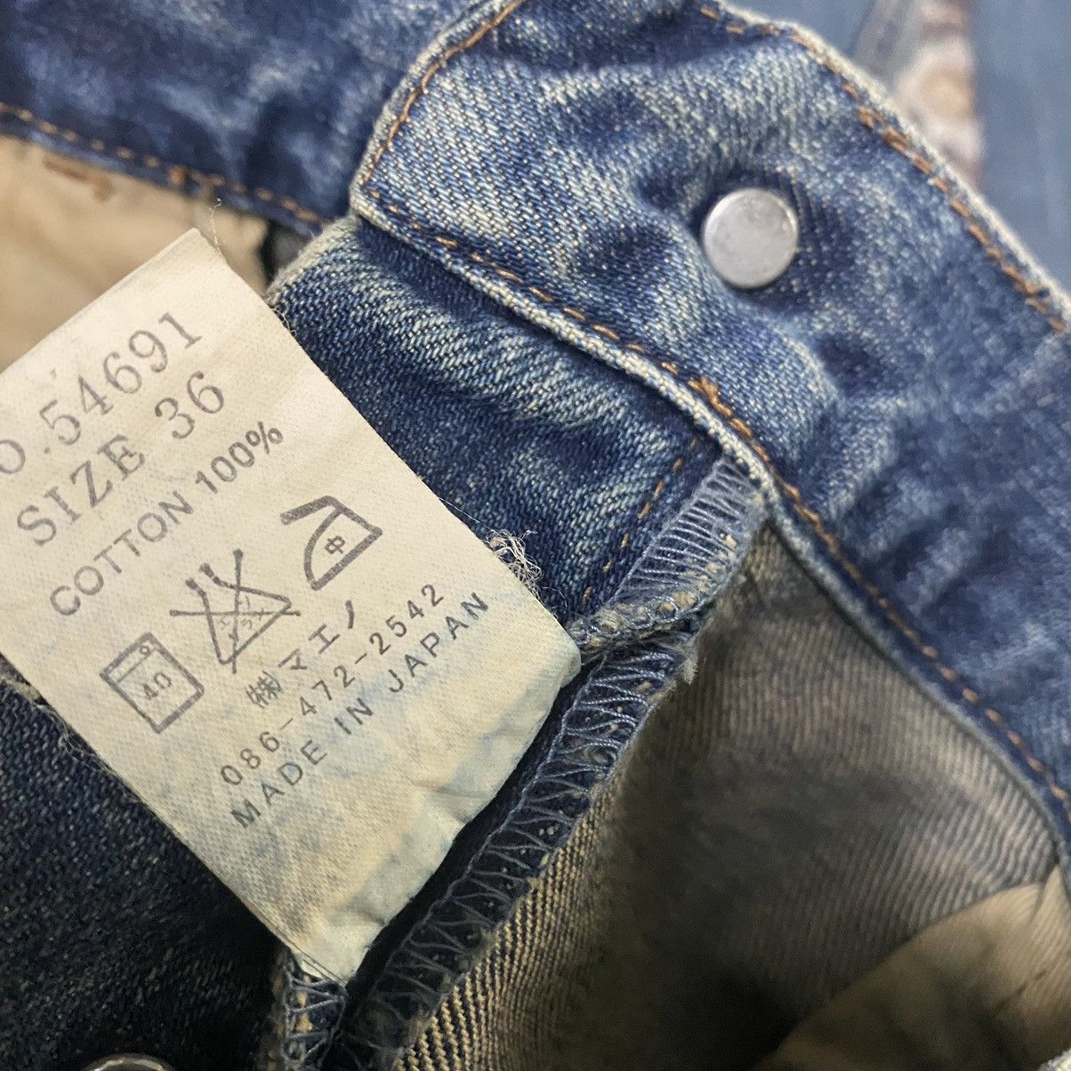Japanese Brand Japanese ETERNAL Denim Jeans Dragon Printed Size US 35 - 16 Thumbnail