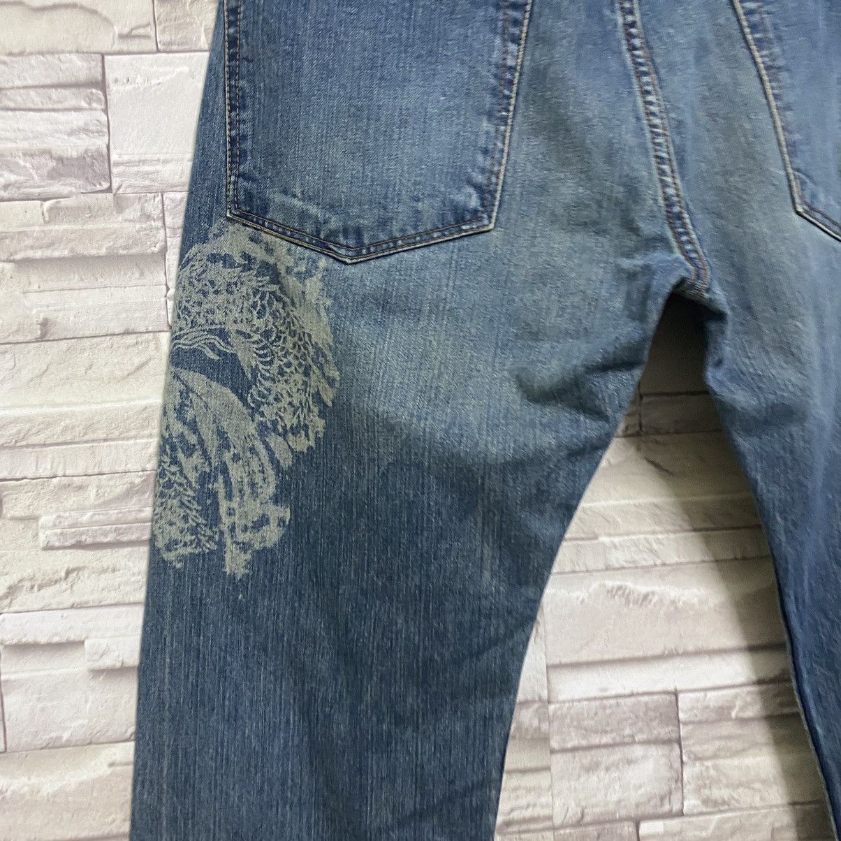 Japanese Brand Japanese ETERNAL Denim Jeans Dragon Printed Size US 35 - 11 Thumbnail