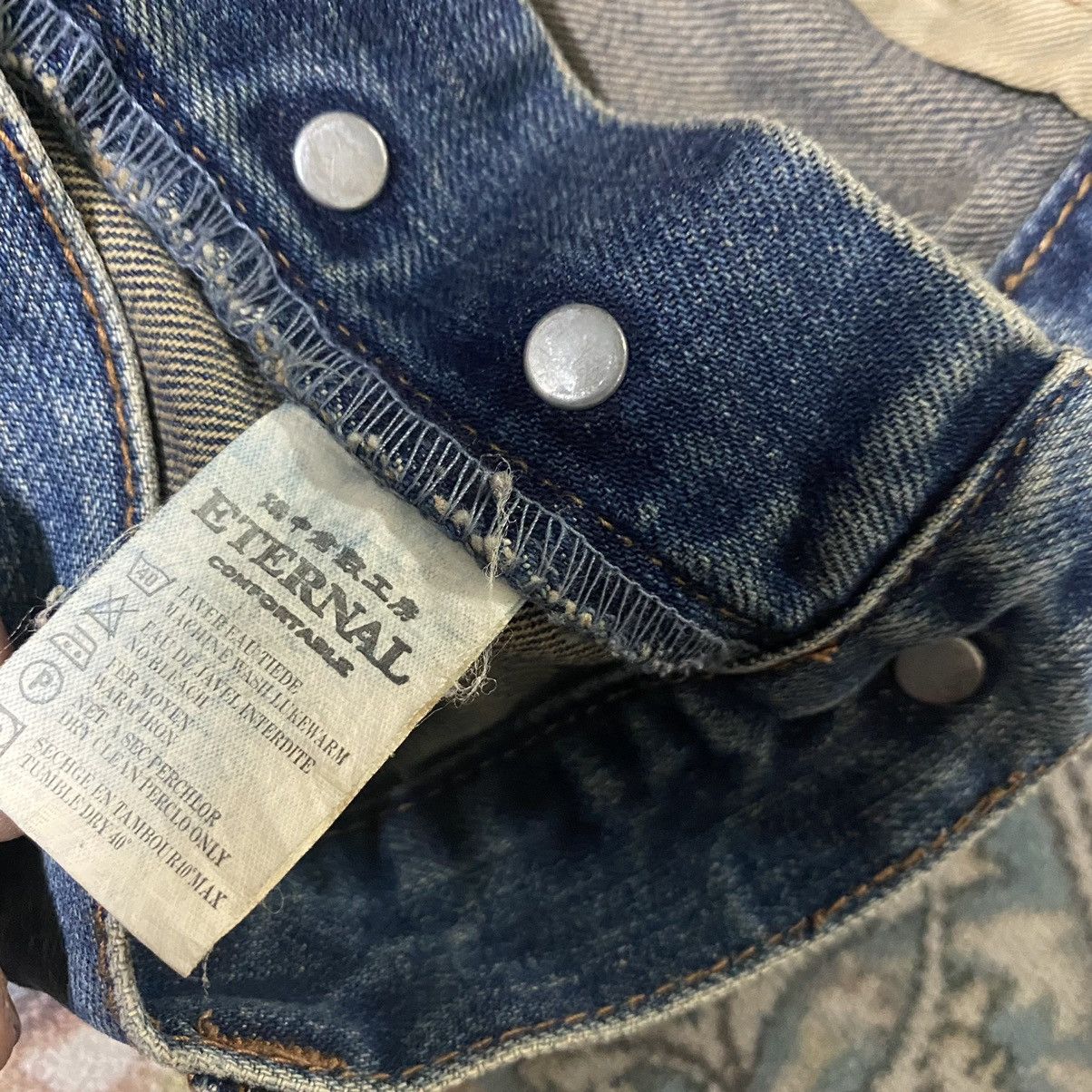 Japanese Brand Japanese ETERNAL Denim Jeans Dragon Printed Size US 35 - 17 Thumbnail