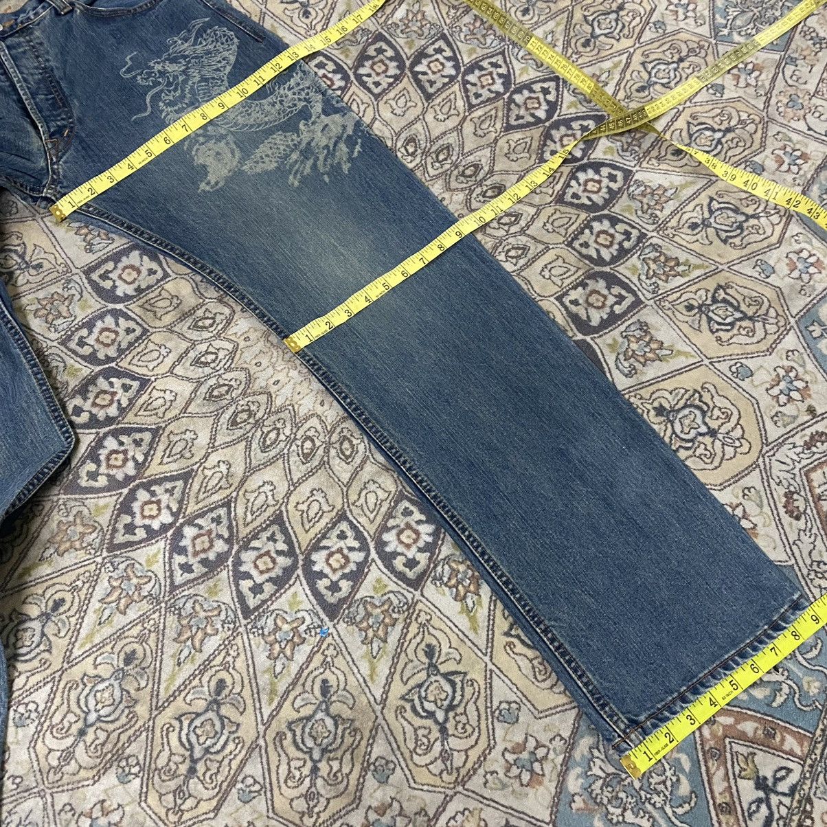 Japanese Brand Japanese ETERNAL Denim Jeans Dragon Printed Size US 35 - 20 Thumbnail