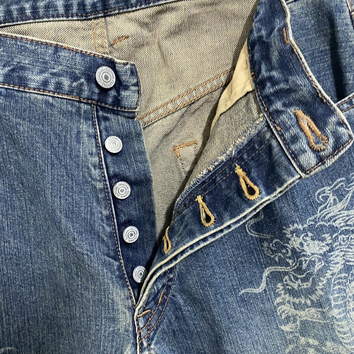 Japanese Brand Japanese ETERNAL Denim Jeans Dragon Printed Size US 35 - 13 Thumbnail