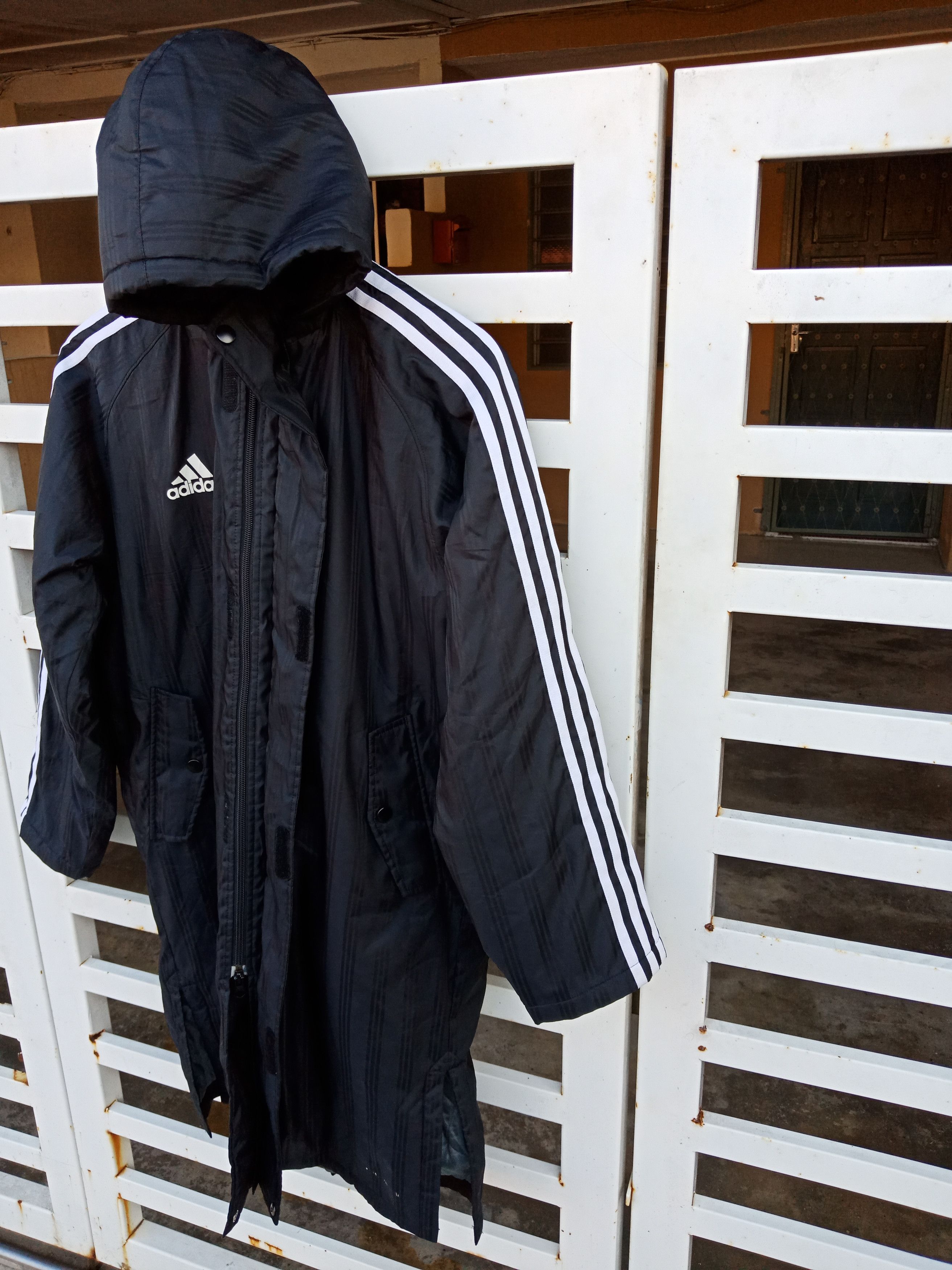 Adidas Adidas Spell Out Big Logo Long Jacket Size US M / EU 48-50 / 2 - 5 Thumbnail