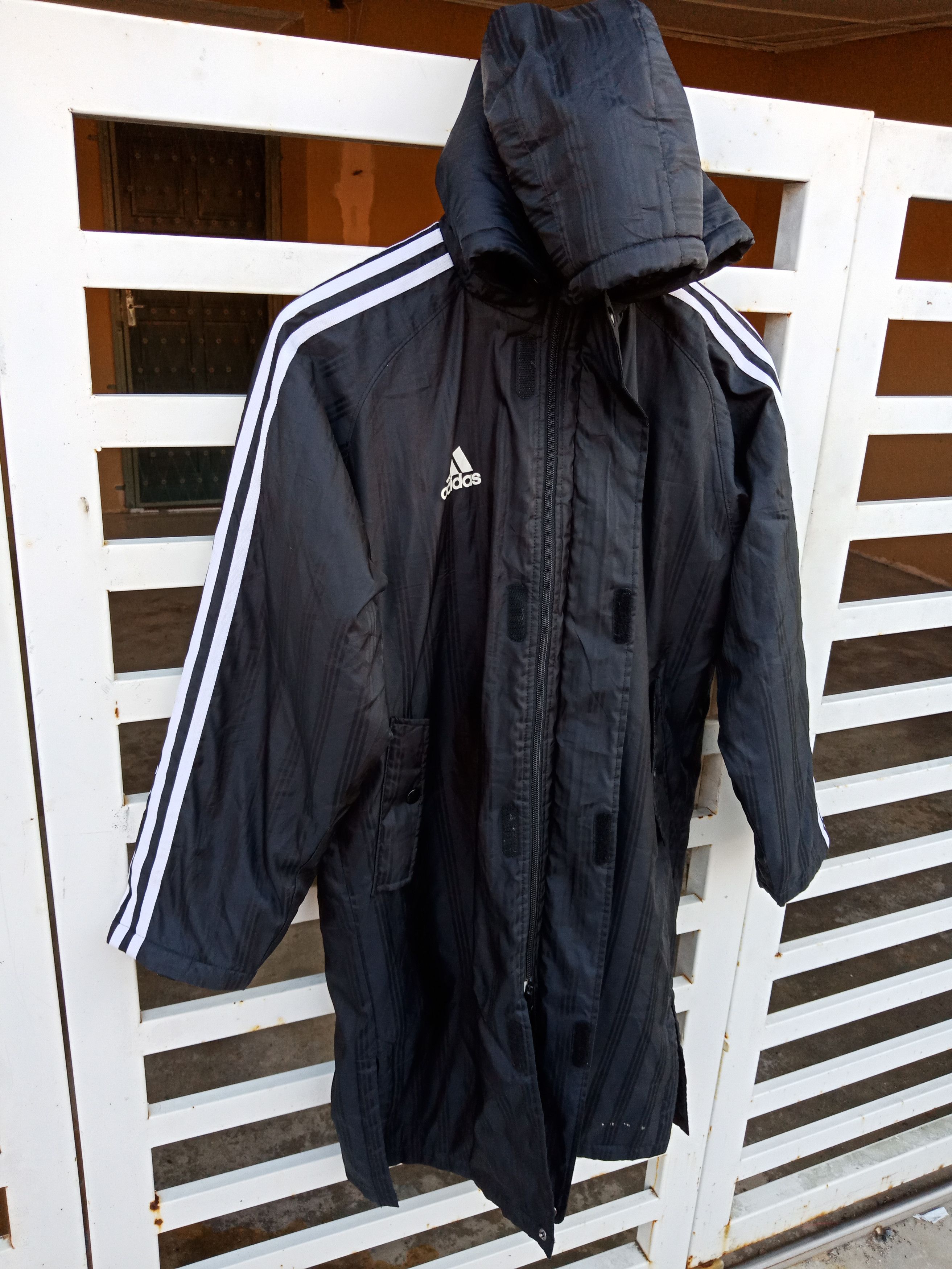 Adidas Adidas Spell Out Big Logo Long Jacket Size US M / EU 48-50 / 2 - 4 Thumbnail