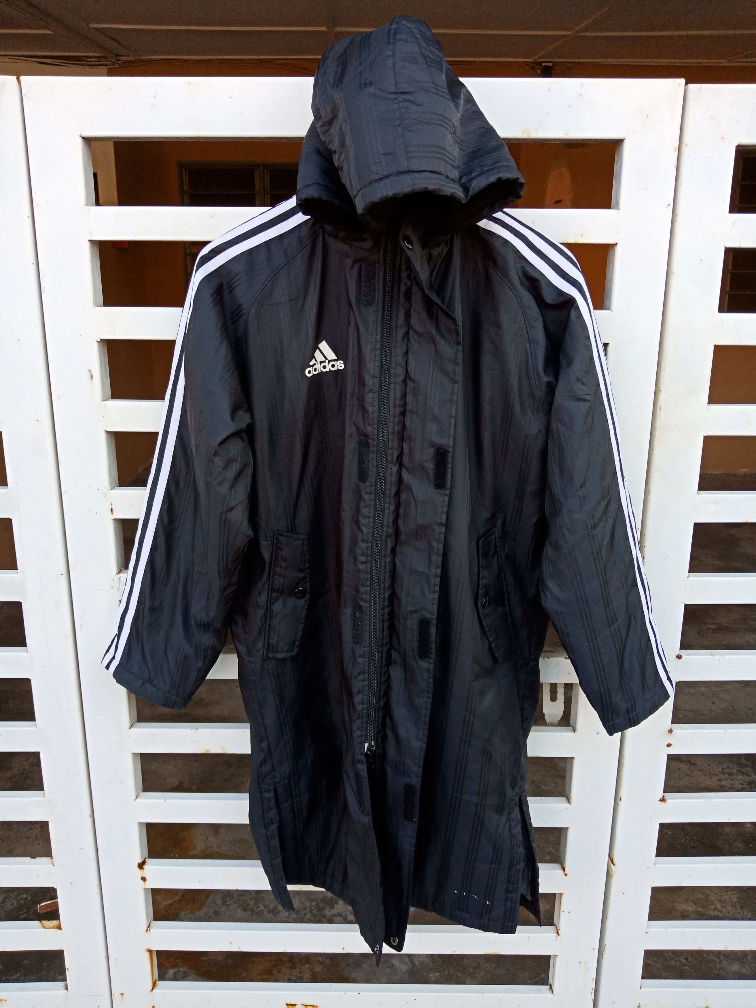 Adidas Adidas Spell Out Big Logo Long Jacket Size US M / EU 48-50 / 2 - 2 Thumbnail