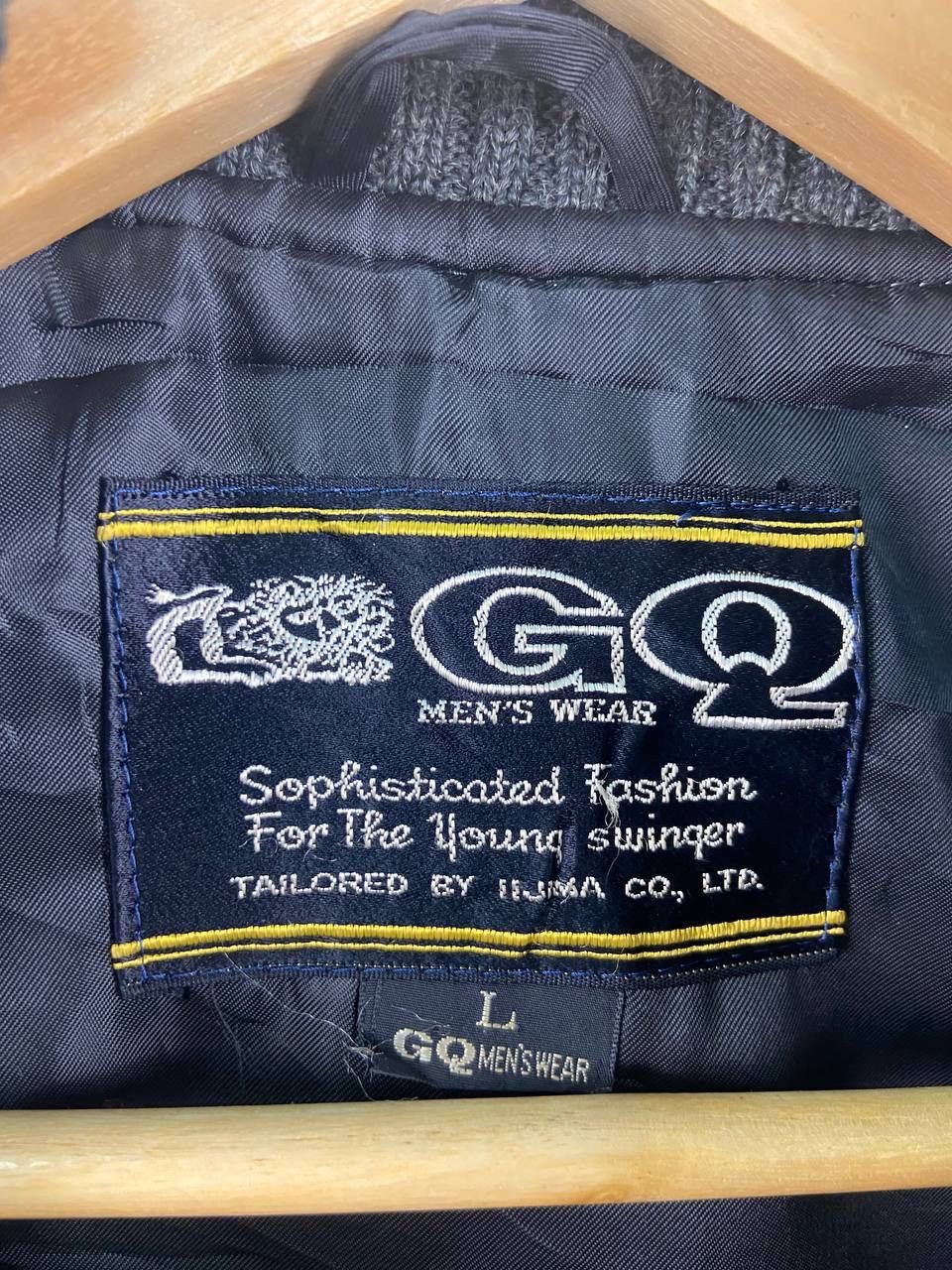 Japanese Brand Vintage GQ Mens Wear Wool Varsity Jacket Size US L / EU 52-54 / 3 - 7 Thumbnail