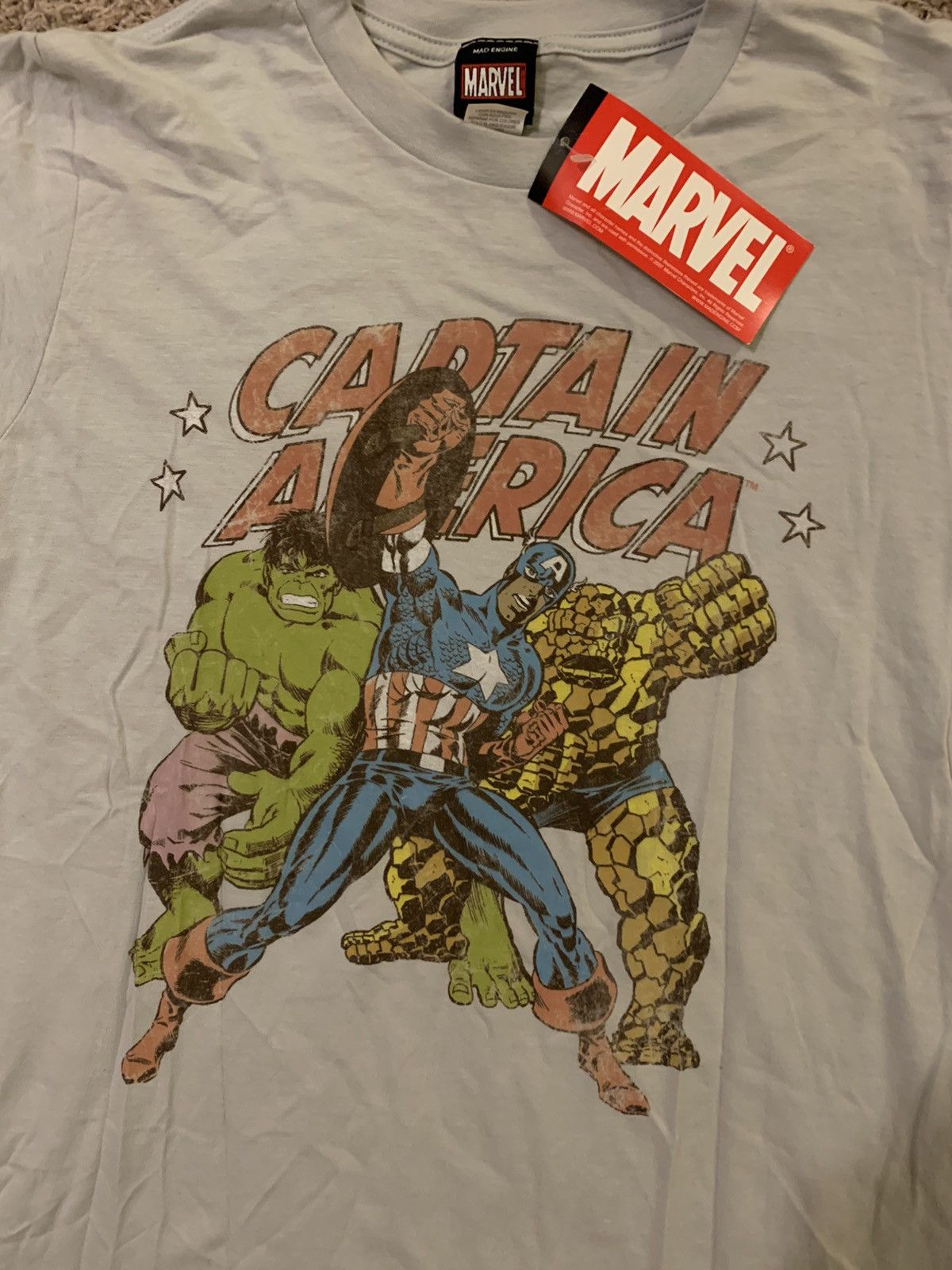 Marvel Comics Rare Vintage Marvel Comics Captain America Tee Size US M / EU 48-50 / 2 - 2 Thumbnail