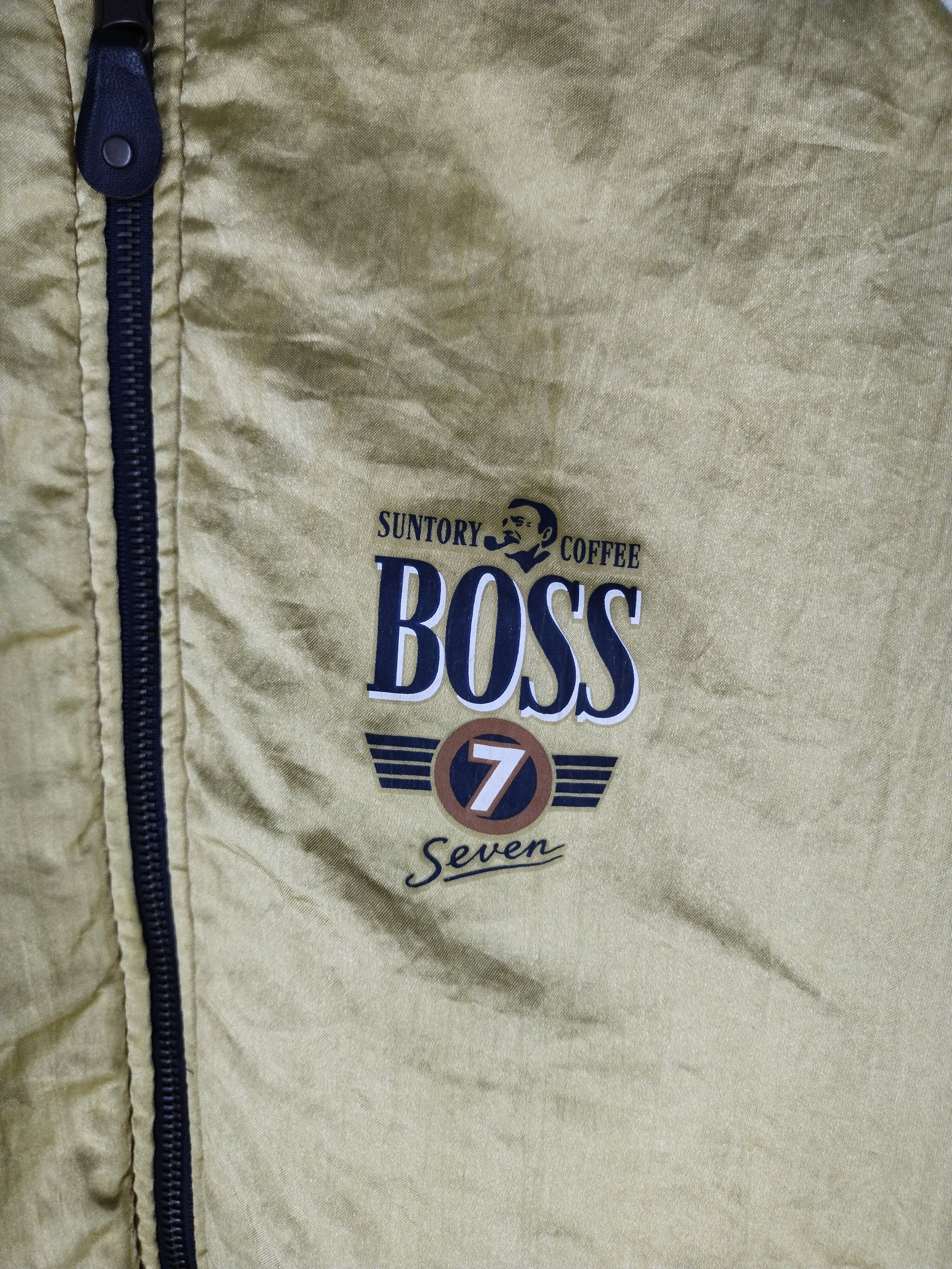 Japanese Brand 🔥 VTG SUNTORY COFFEE BOSS SEVEN REVERSIBLE BOMBER JACKET Size US L / EU 52-54 / 3 - 11 Thumbnail