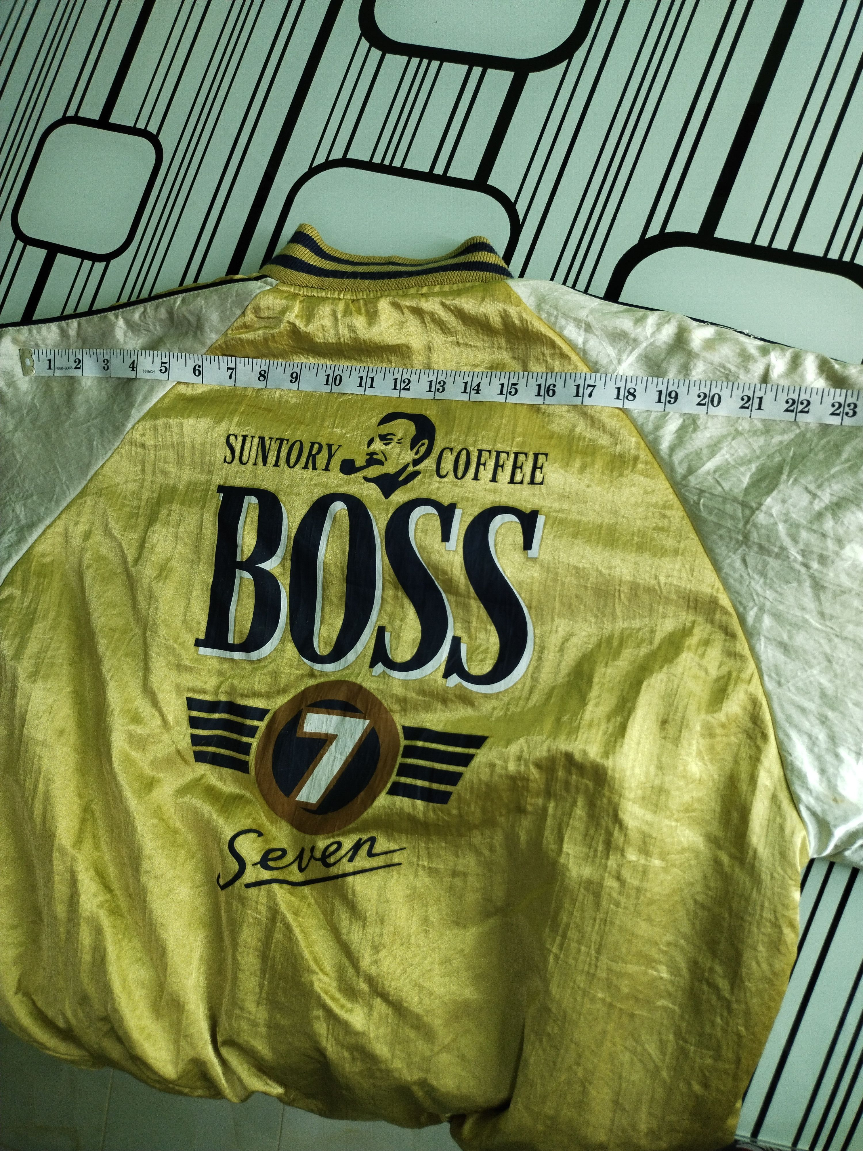 Japanese Brand 🔥 VTG SUNTORY COFFEE BOSS SEVEN REVERSIBLE BOMBER JACKET Size US L / EU 52-54 / 3 - 17 Thumbnail