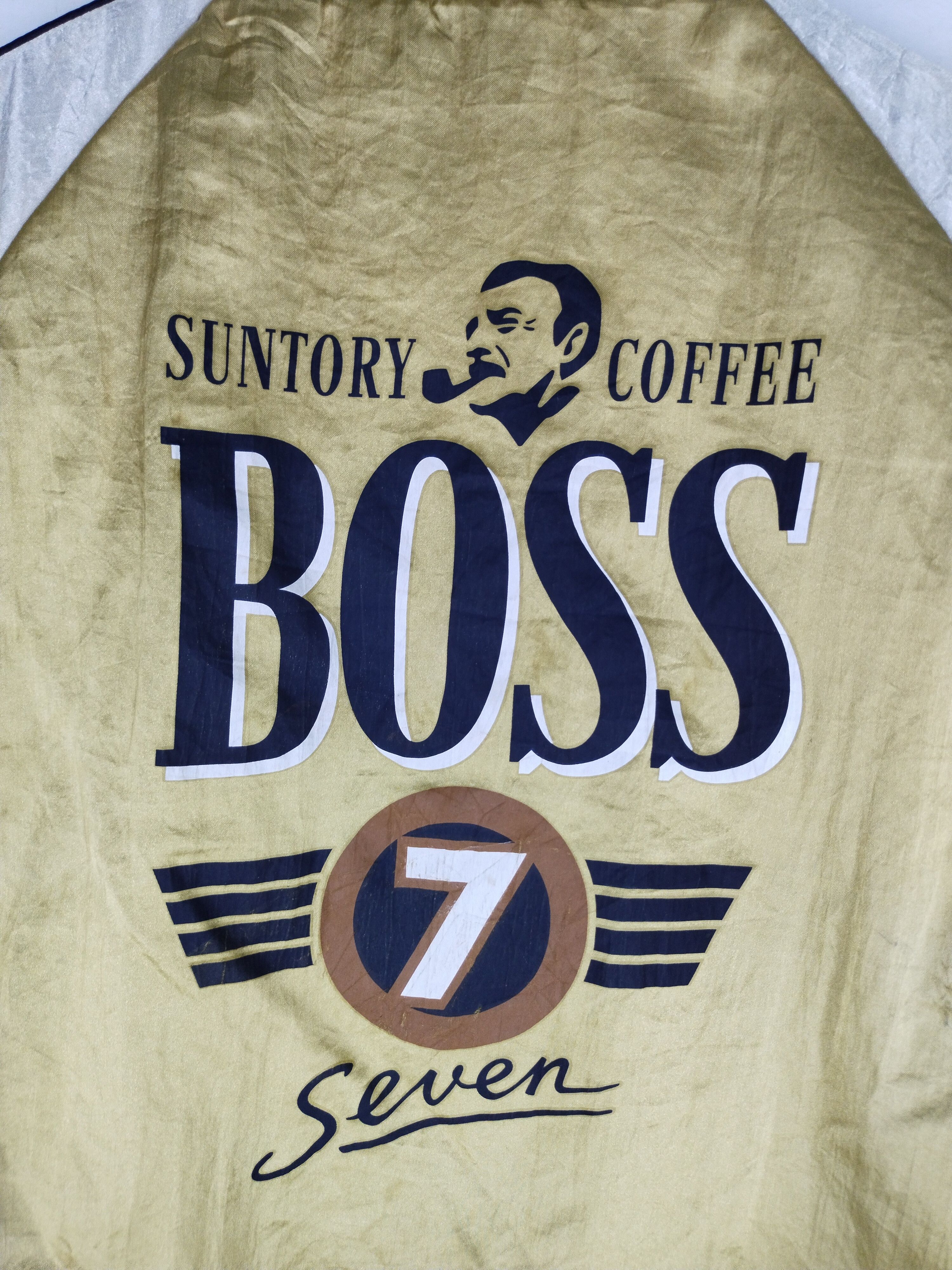 Japanese Brand 🔥 VTG SUNTORY COFFEE BOSS SEVEN REVERSIBLE BOMBER JACKET Size US L / EU 52-54 / 3 - 8 Thumbnail