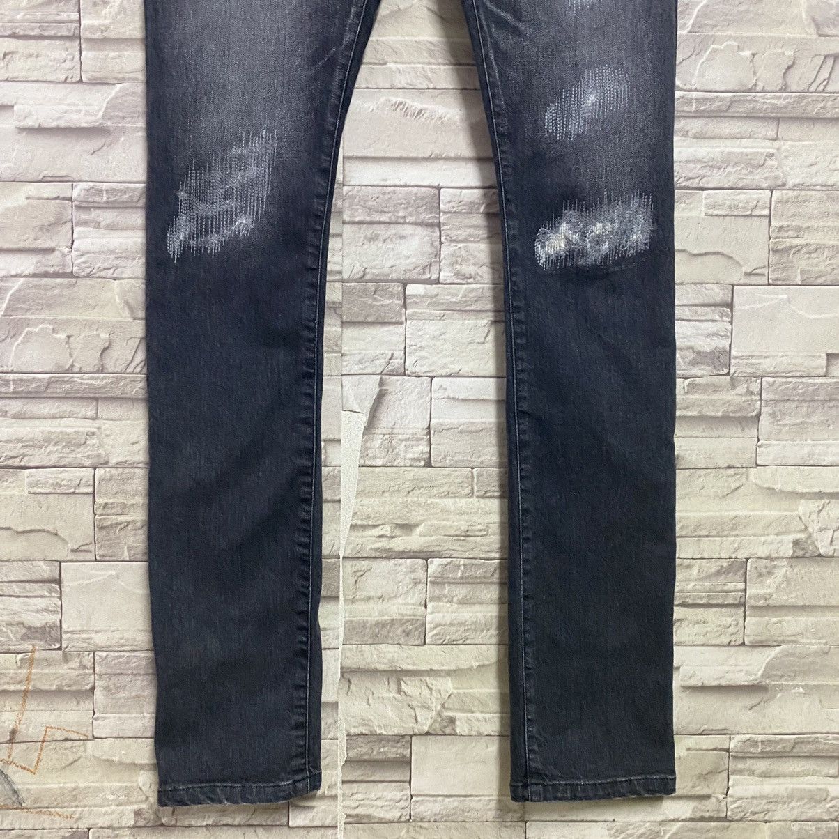Japanese Brand FRAMMENTO CUORE Distressed Skinny Jeans Stretch Size US 32 / EU 48 - 7 Thumbnail