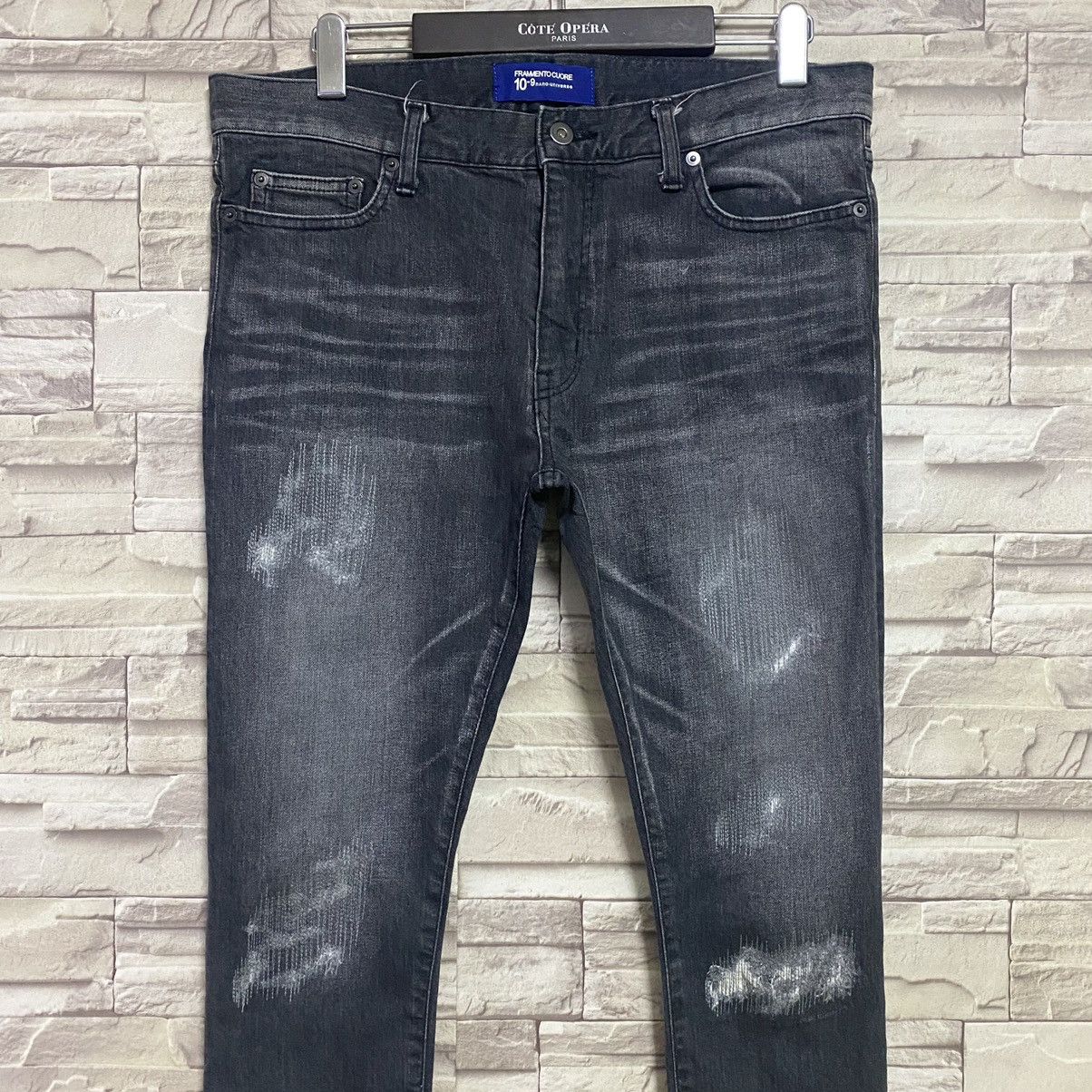Japanese Brand FRAMMENTO CUORE Distressed Skinny Jeans Stretch Size US 32 / EU 48 - 5 Thumbnail