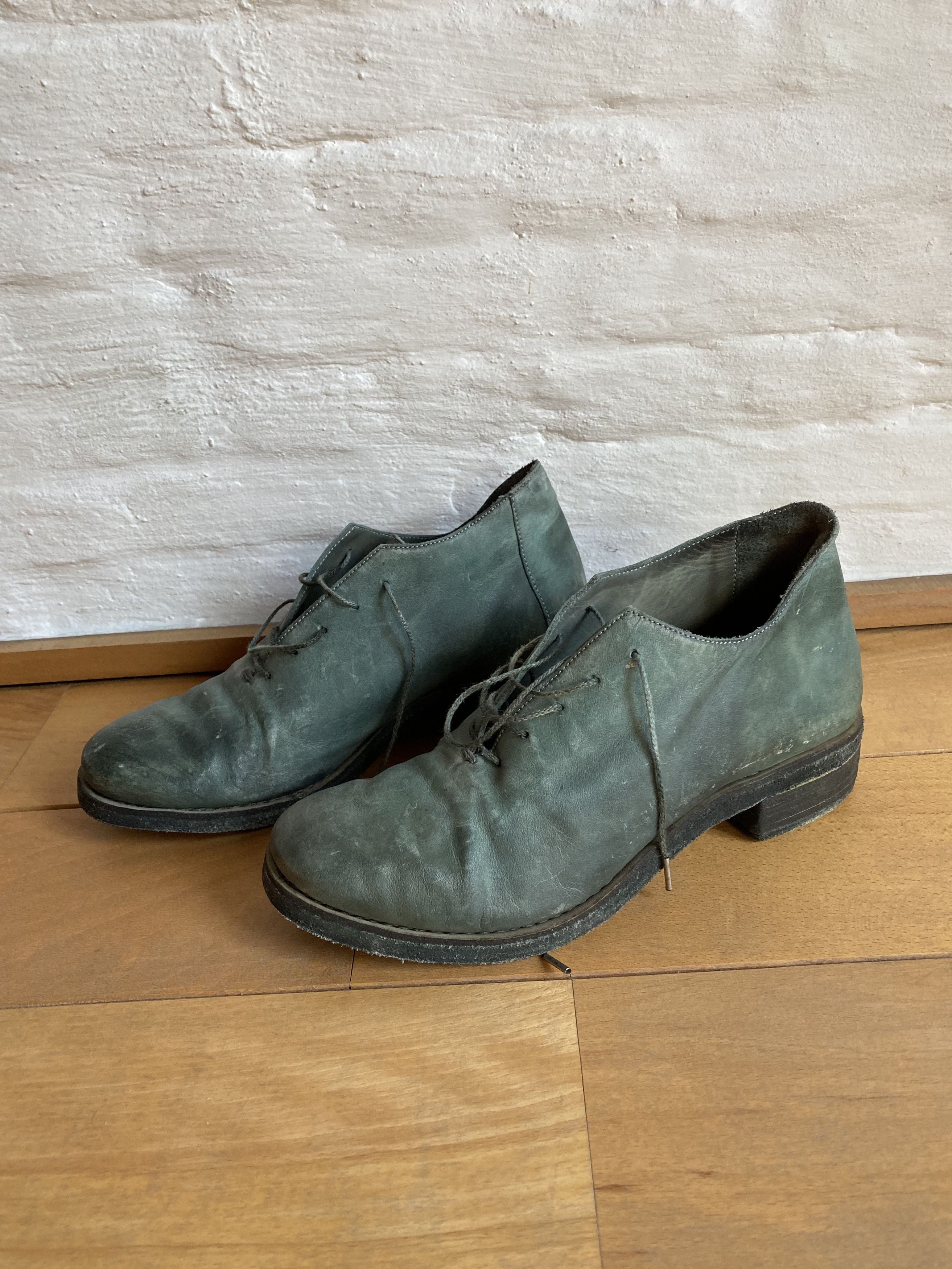 image of $1500 A1923 Derby Size 37 Shoes in Bottle Green, Women's
