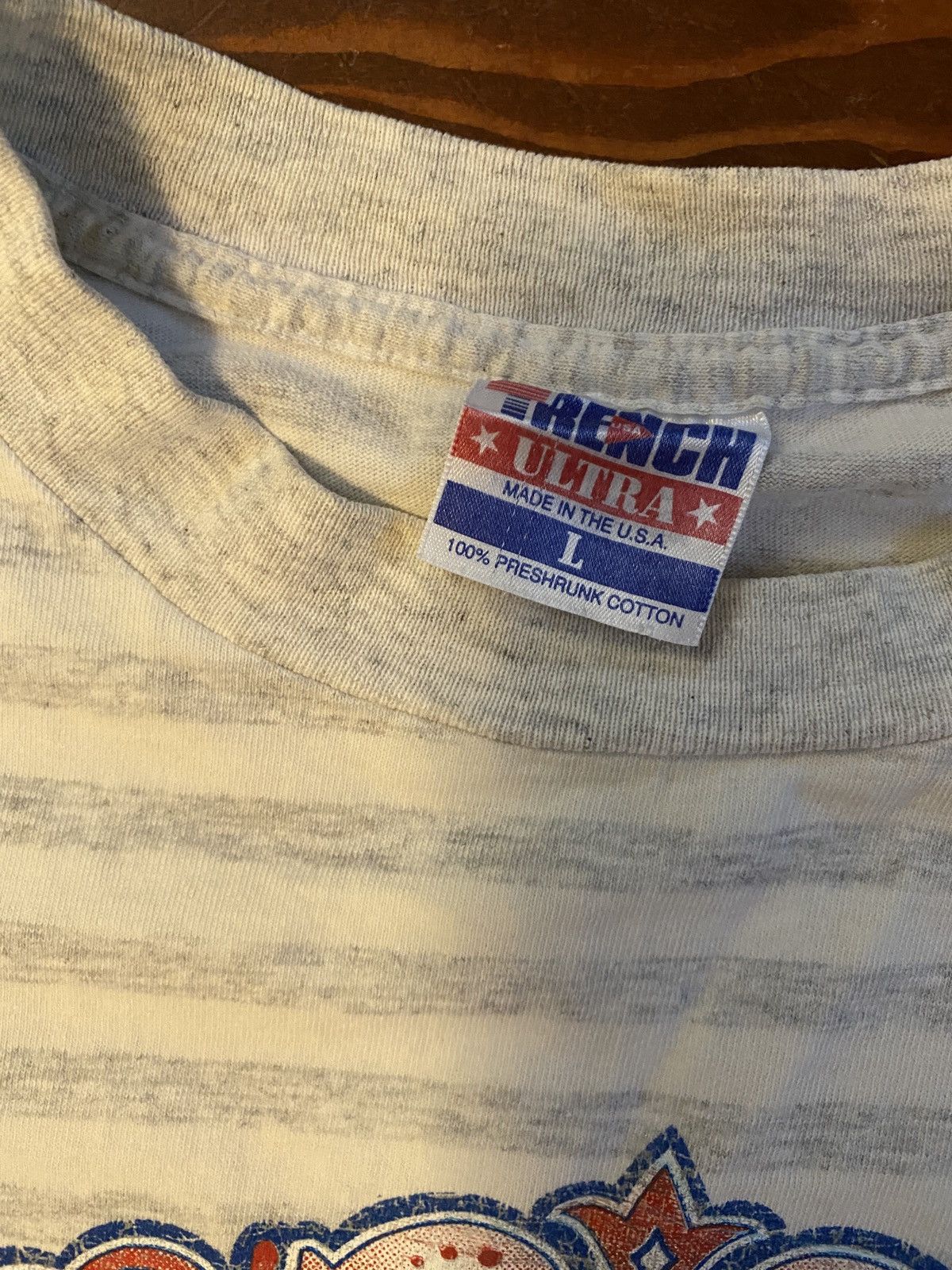 Trench USA Vintage 1993 90s Chicago Cubs Single Stitch Striped Tee Size US L / EU 52-54 / 3 - 4 Thumbnail
