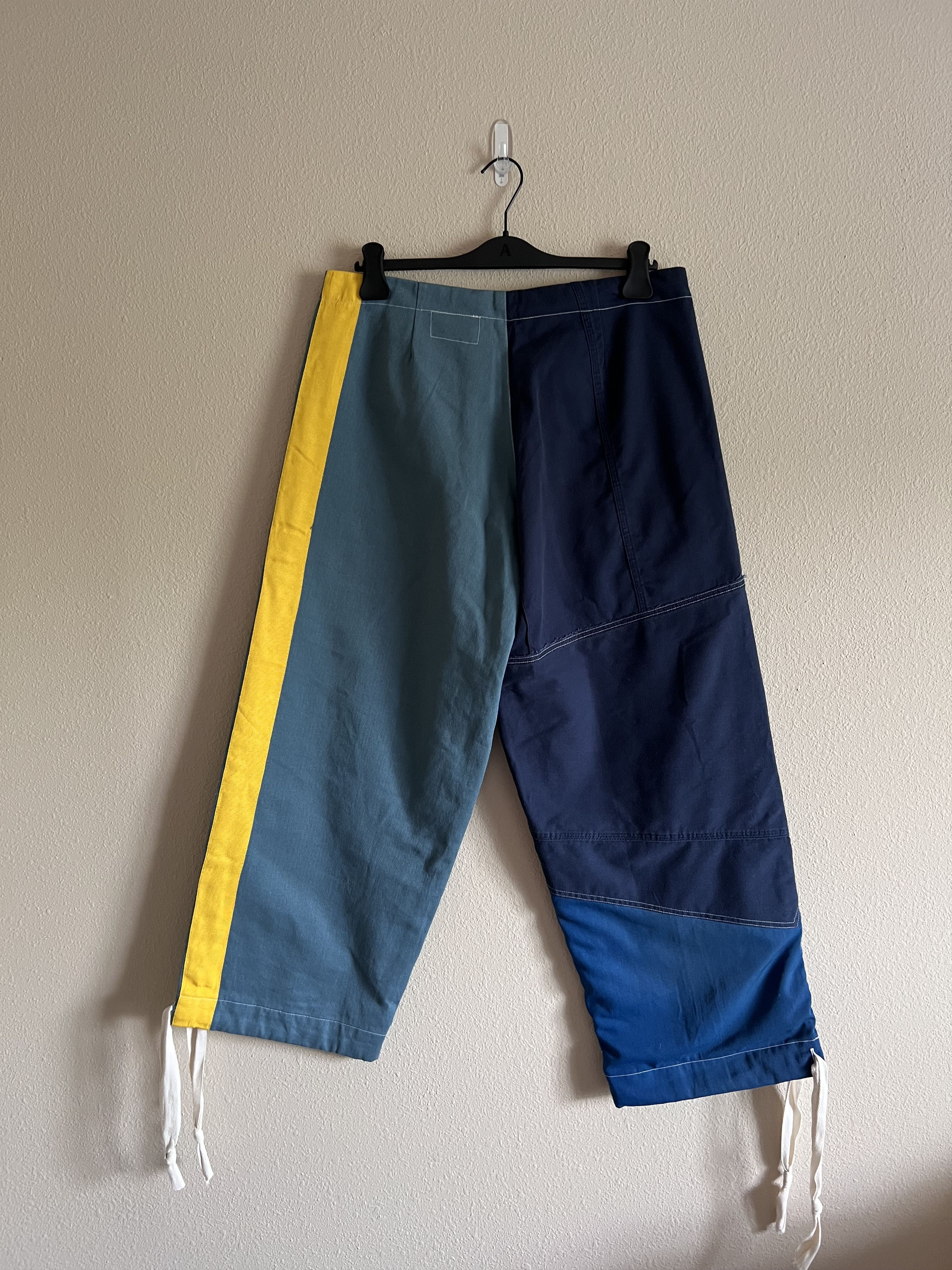 Greg Lauren Greg Lauren Reconstructed Racer Wide Leg Pants Size US 34 / EU 50 - 6 Thumbnail
