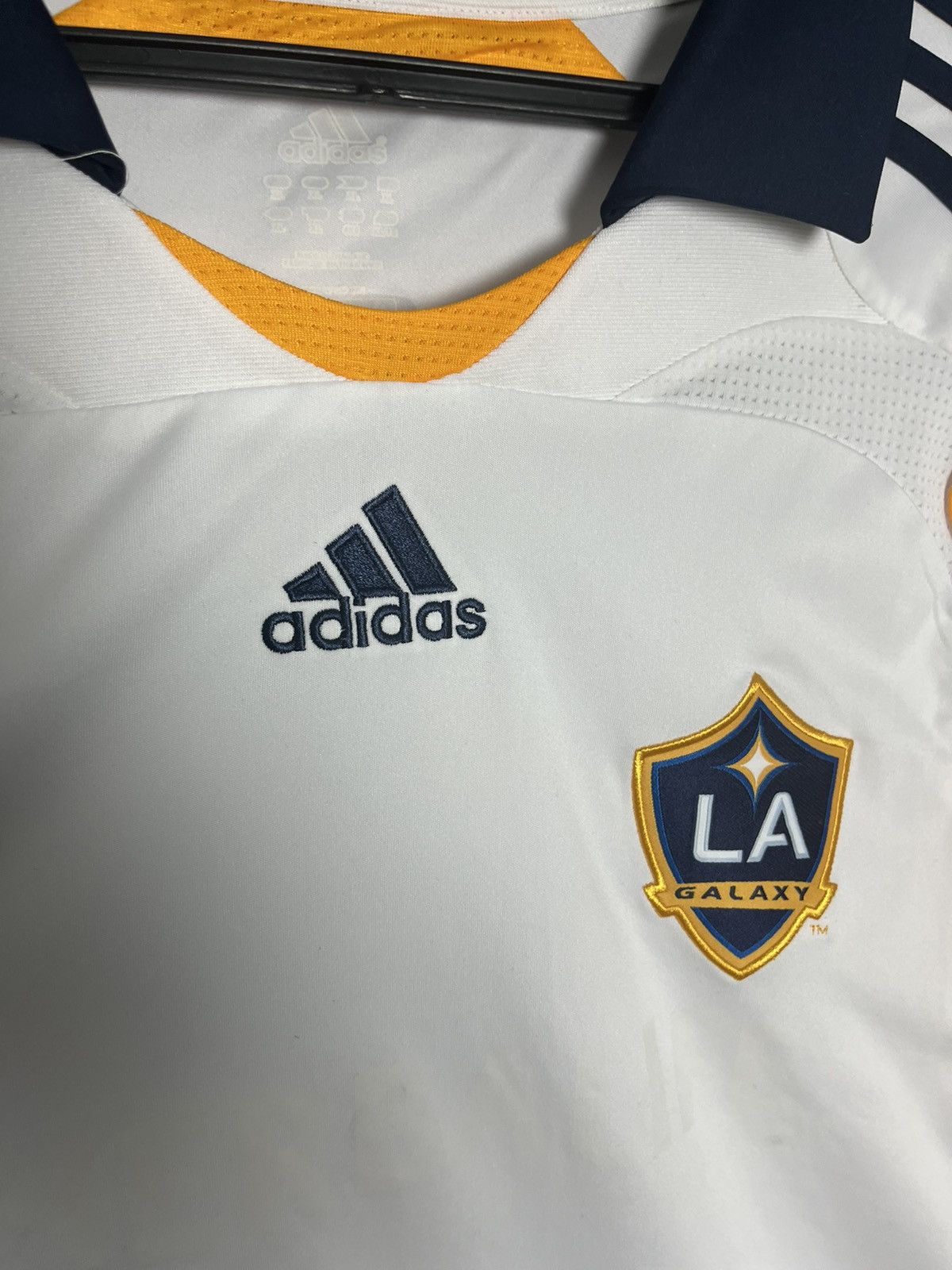 Adidas BECKHAM LA GALAXY ADIDAS SOCCER JERSEY TSHIRT Size US XL / EU 56 / 4 - 6 Thumbnail