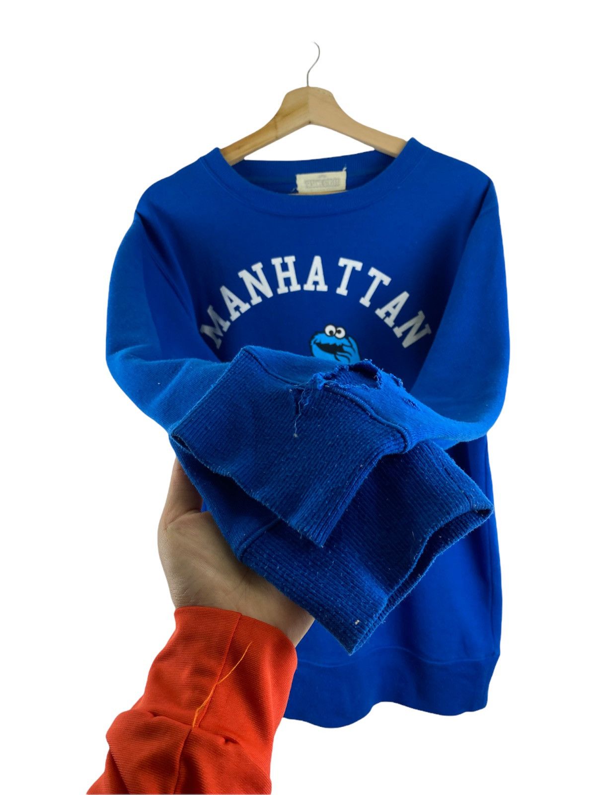 Anime × Cartoon Network Vintage Manhattan Sesame street sweatshirt Size US L / EU 52-54 / 3 - 4 Thumbnail