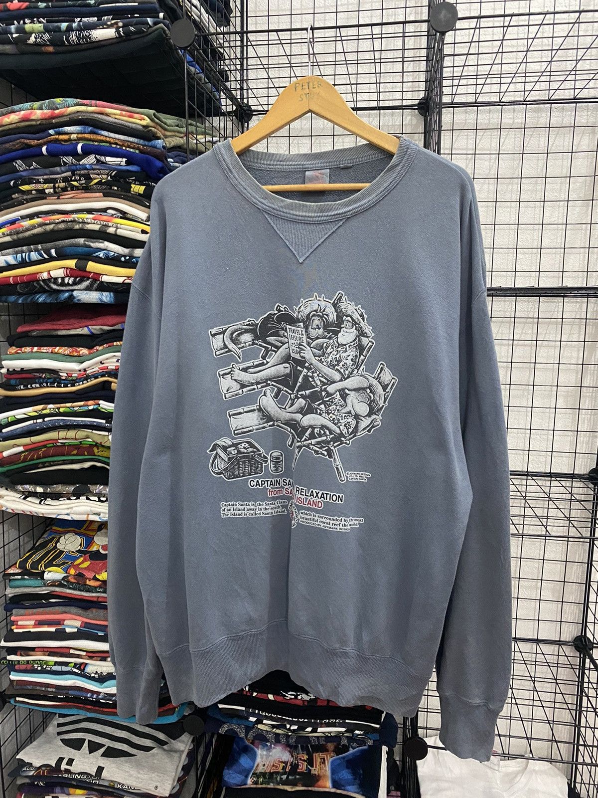 Anime × Vintage Vintage Captain Santa Relaxation From Santa Island Sweater Size US L / EU 52-54 / 3 - 1 Thumbnail