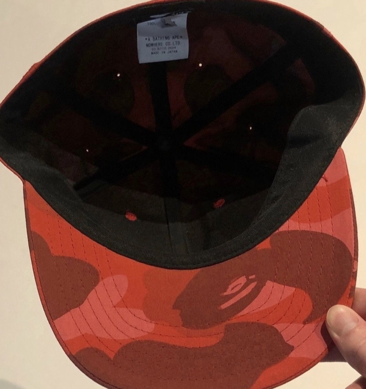 Bape Bape red camo hat Medium Size ONE SIZE - 4 Thumbnail