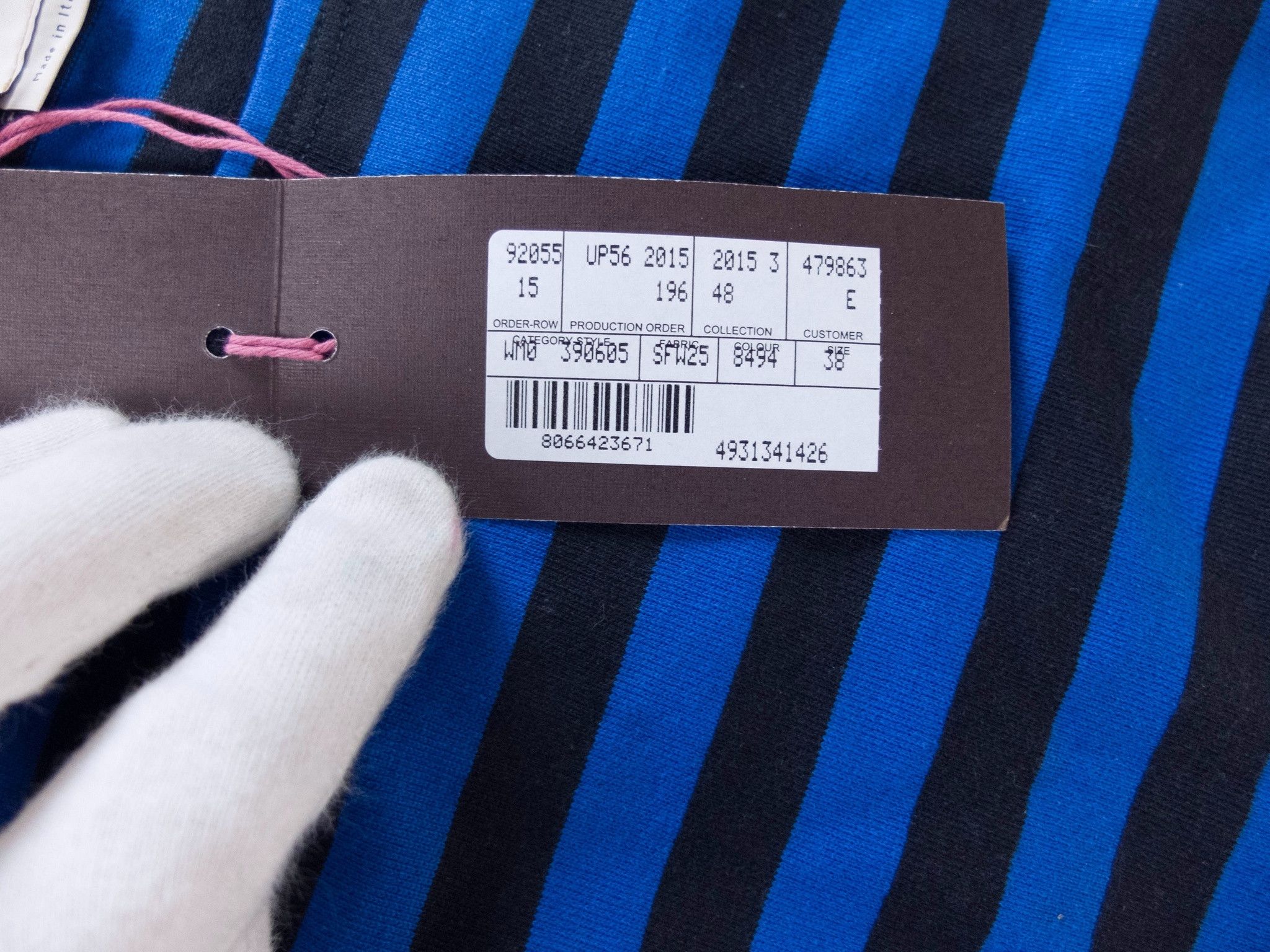 Stella McCartney STELLA MCCARTNEY asymmetric striped cotton t-shirt 38 4 Size XS / US 0-2 / IT 36-38 - 5 Thumbnail