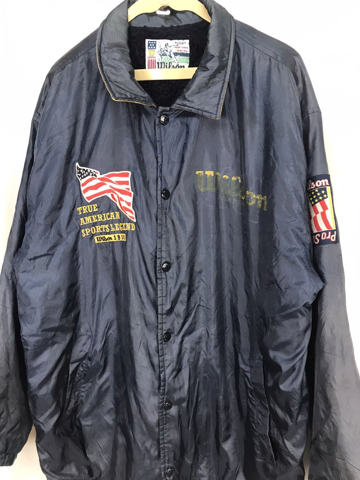 Vintage × Wilson Wilson pro staff spellout parkas jacket Size US XL / EU 56 / 4 - 5 Thumbnail