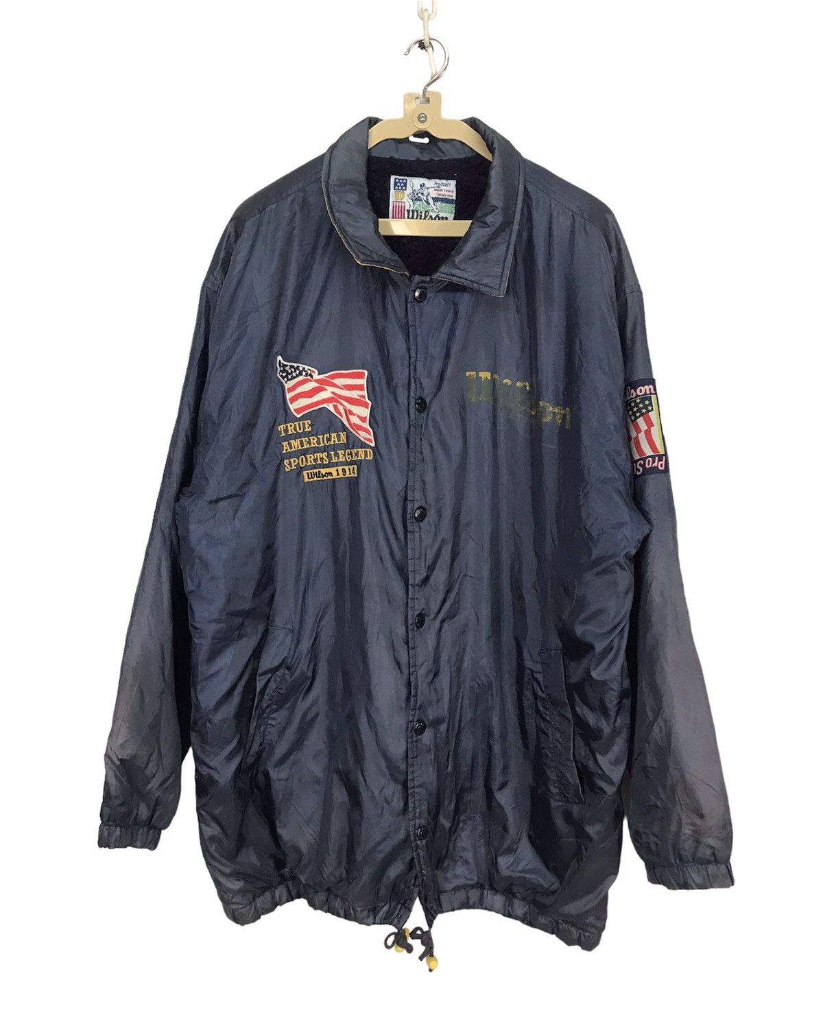 Vintage × Wilson Wilson pro staff spellout parkas jacket Size US XL / EU 56 / 4 - 1 Thumbnail