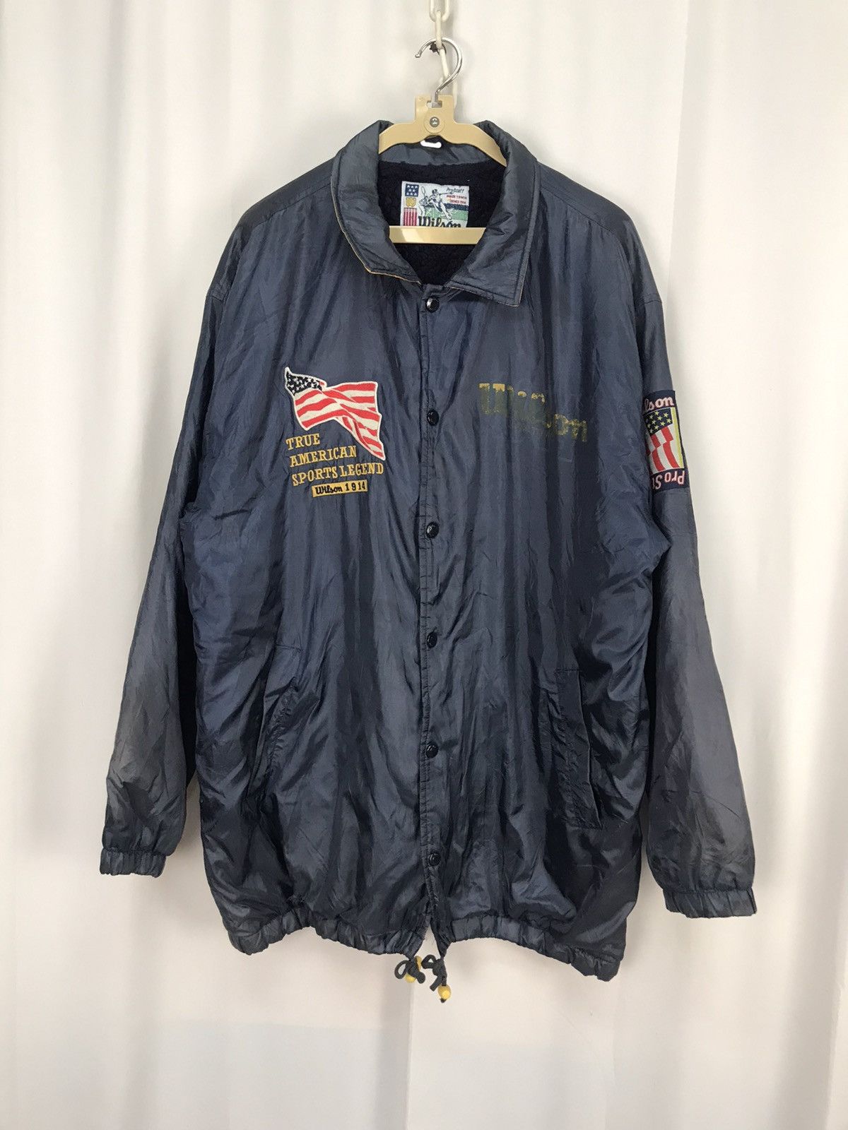 Vintage × Wilson Wilson pro staff spellout parkas jacket Size US XL / EU 56 / 4 - 7 Thumbnail