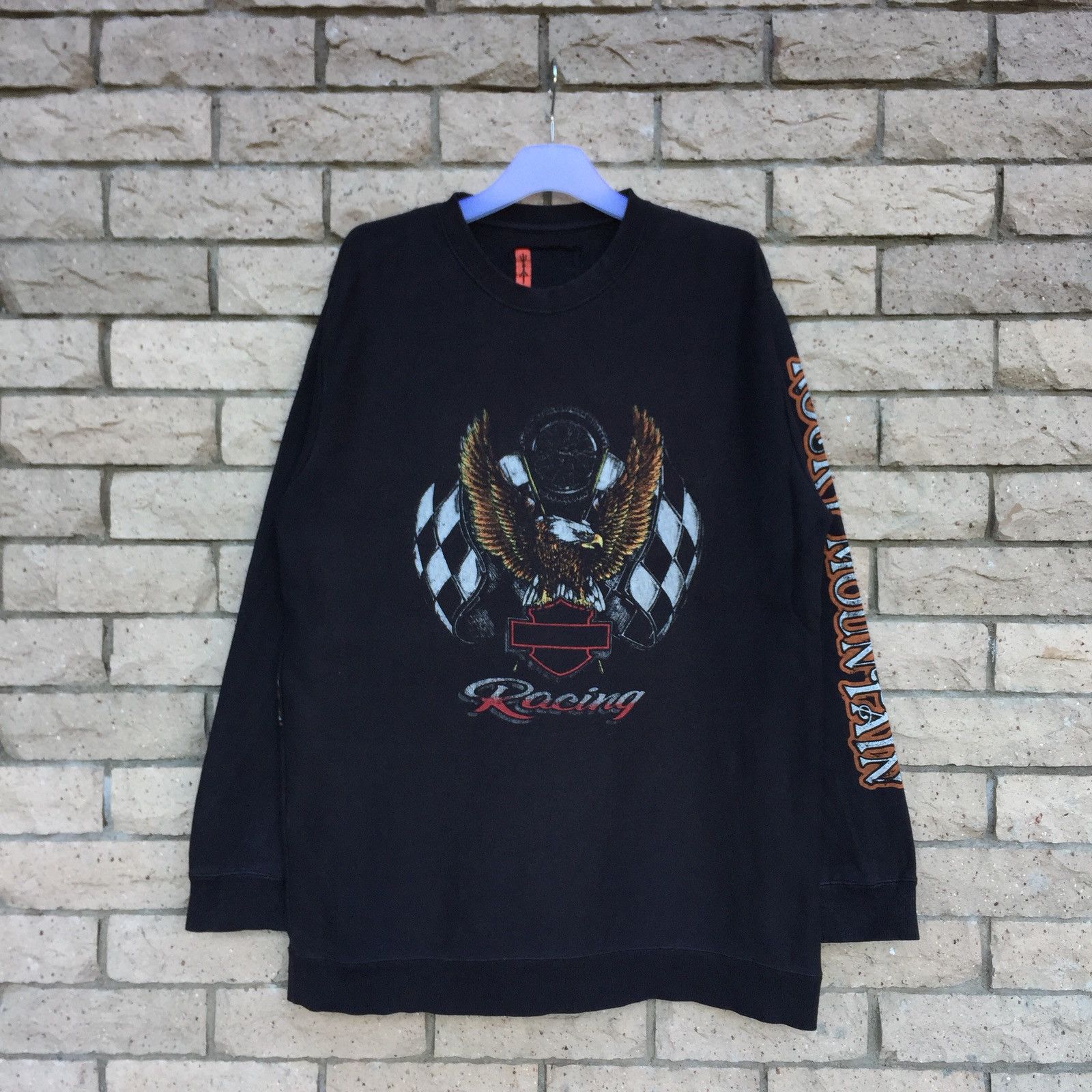 Japanese Brand × Vintage HIKARI SHOJI Sweatshirt Spell Out Big Design.. racing Size US M / EU 48-50 / 2 - 1 Thumbnail