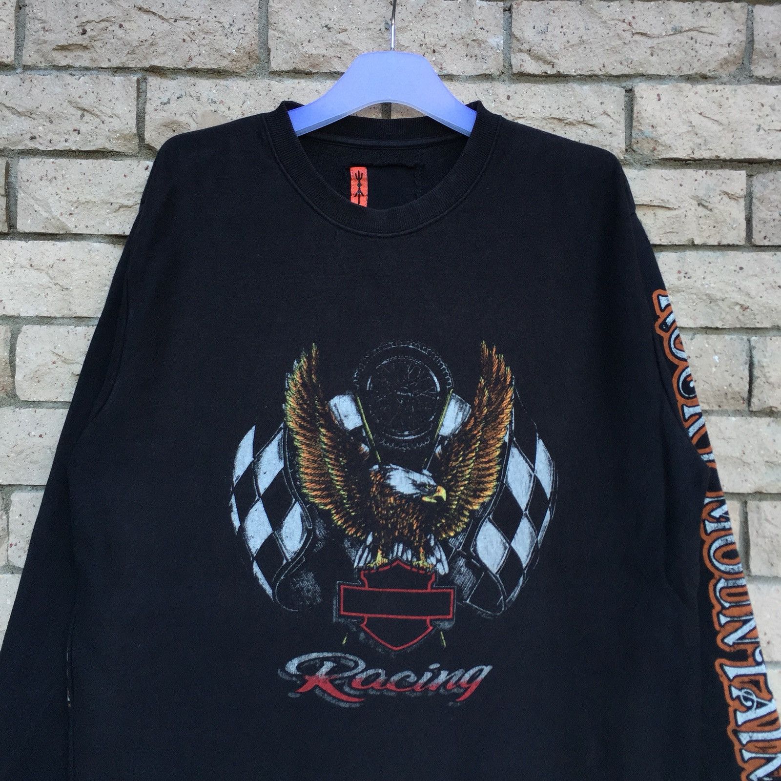 Japanese Brand × Vintage HIKARI SHOJI Sweatshirt Spell Out Big Design.. racing Size US M / EU 48-50 / 2 - 2 Thumbnail