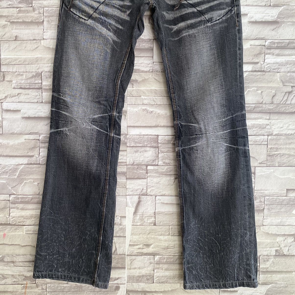 Nicole Club Nicole Club For Men Distressed Jeans Flares Acid Wash Size US 29 - 5 Thumbnail