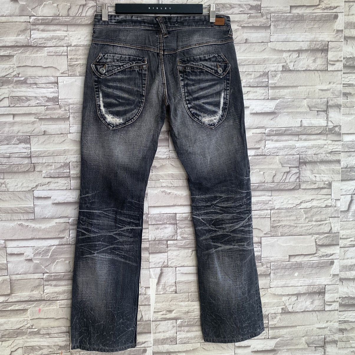 Nicole Club Nicole Club For Men Distressed Jeans Flares Acid Wash Size US 29 - 6 Thumbnail