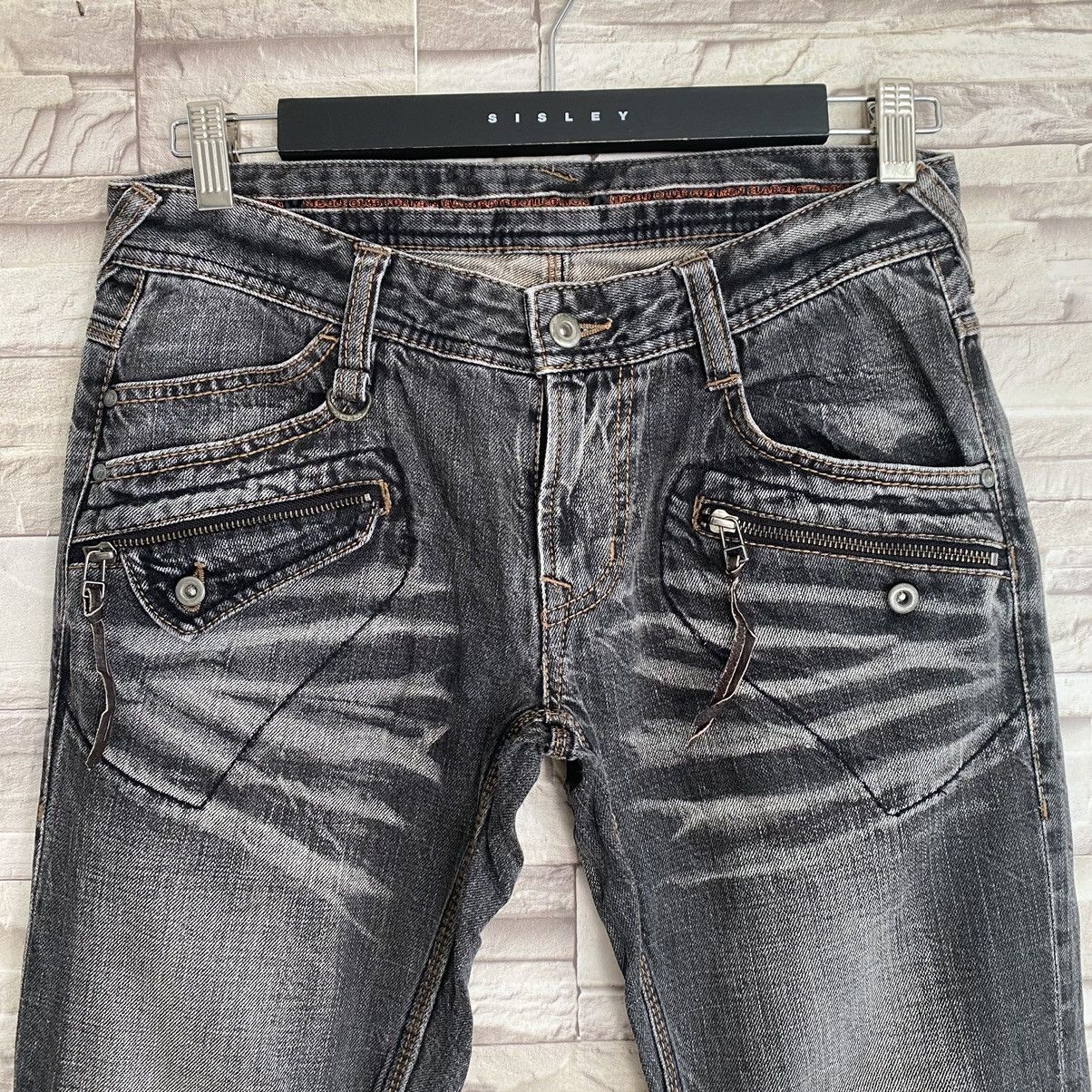 Nicole Club Nicole Club For Men Distressed Jeans Flares Acid Wash Size US 29 - 4 Thumbnail
