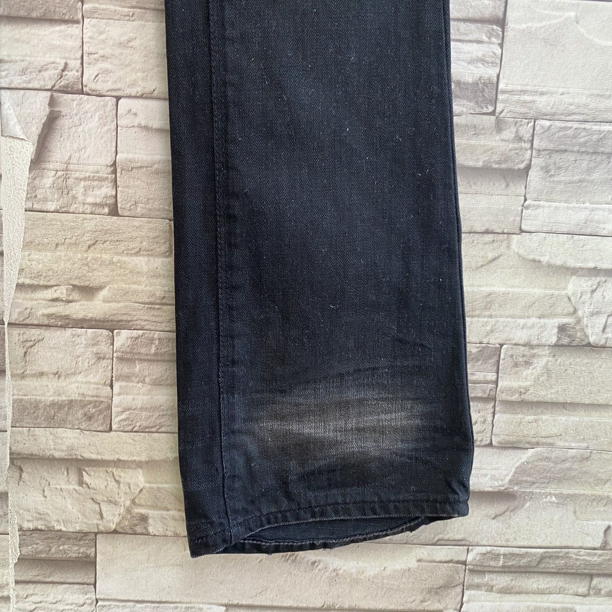 GOSTAR DE FUGA Gostar De Fuga Black Waxed Denim Flare Jeans Size US 29 - 7 Thumbnail