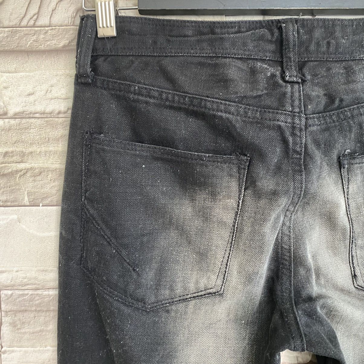 GOSTAR DE FUGA Gostar De Fuga Black Waxed Denim Flare Jeans Size US 29 - 13 Thumbnail